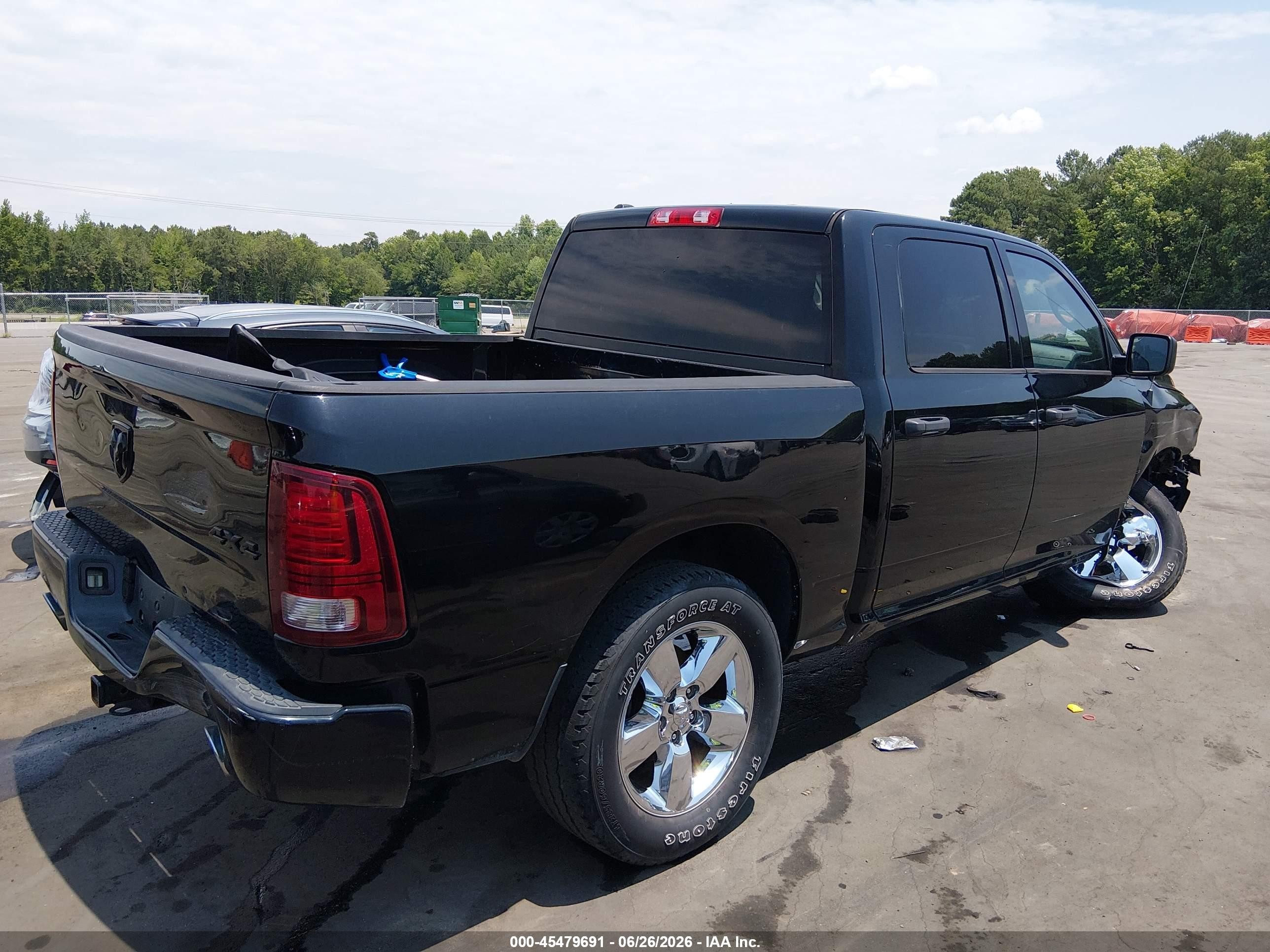 2014 Ram 1500 Express Black vin: 1C6RR7KT0ES432104