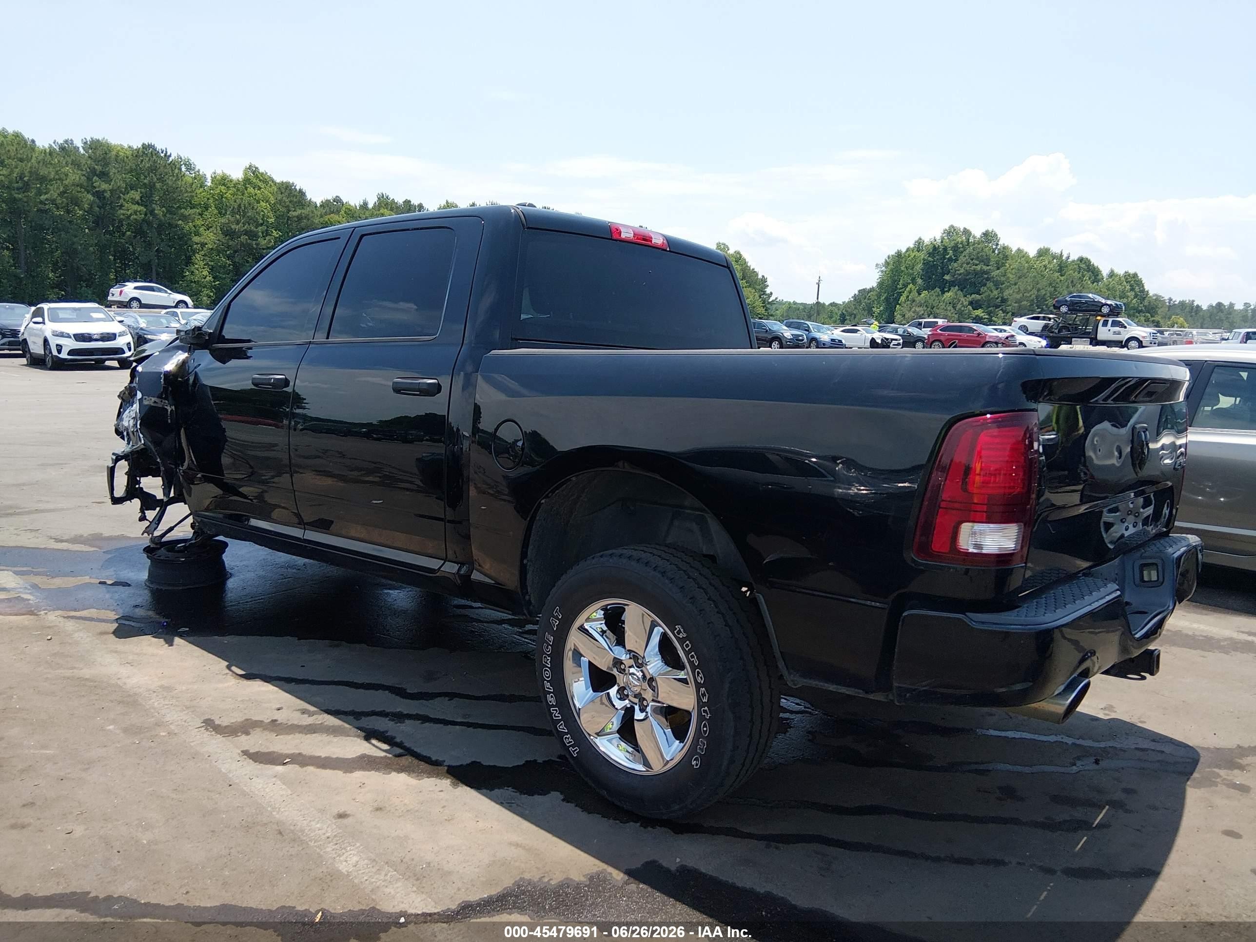 2014 Ram 1500 Express Black vin: 1C6RR7KT0ES432104