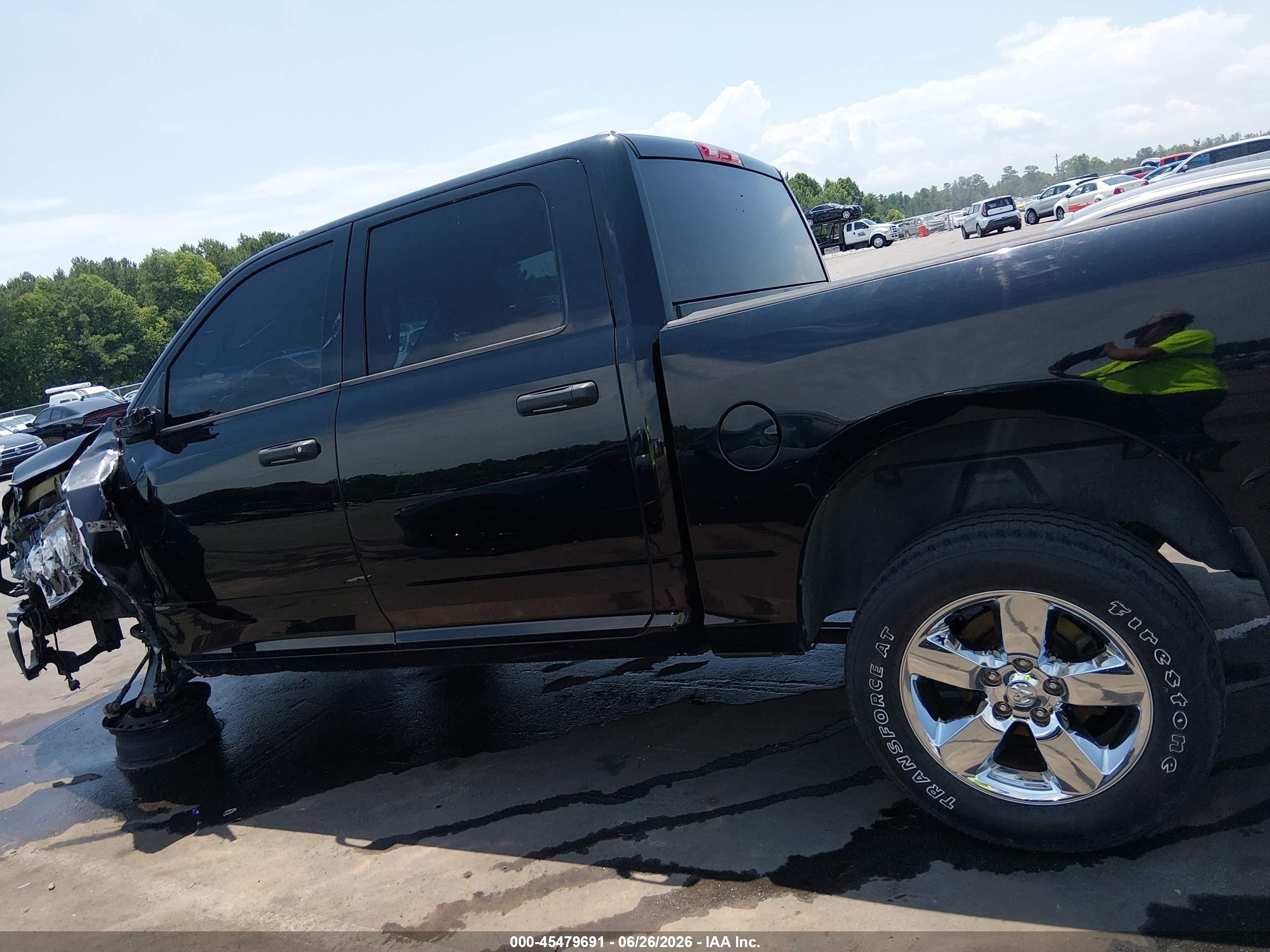 2014 Ram 1500 Express Black vin: 1C6RR7KT0ES432104