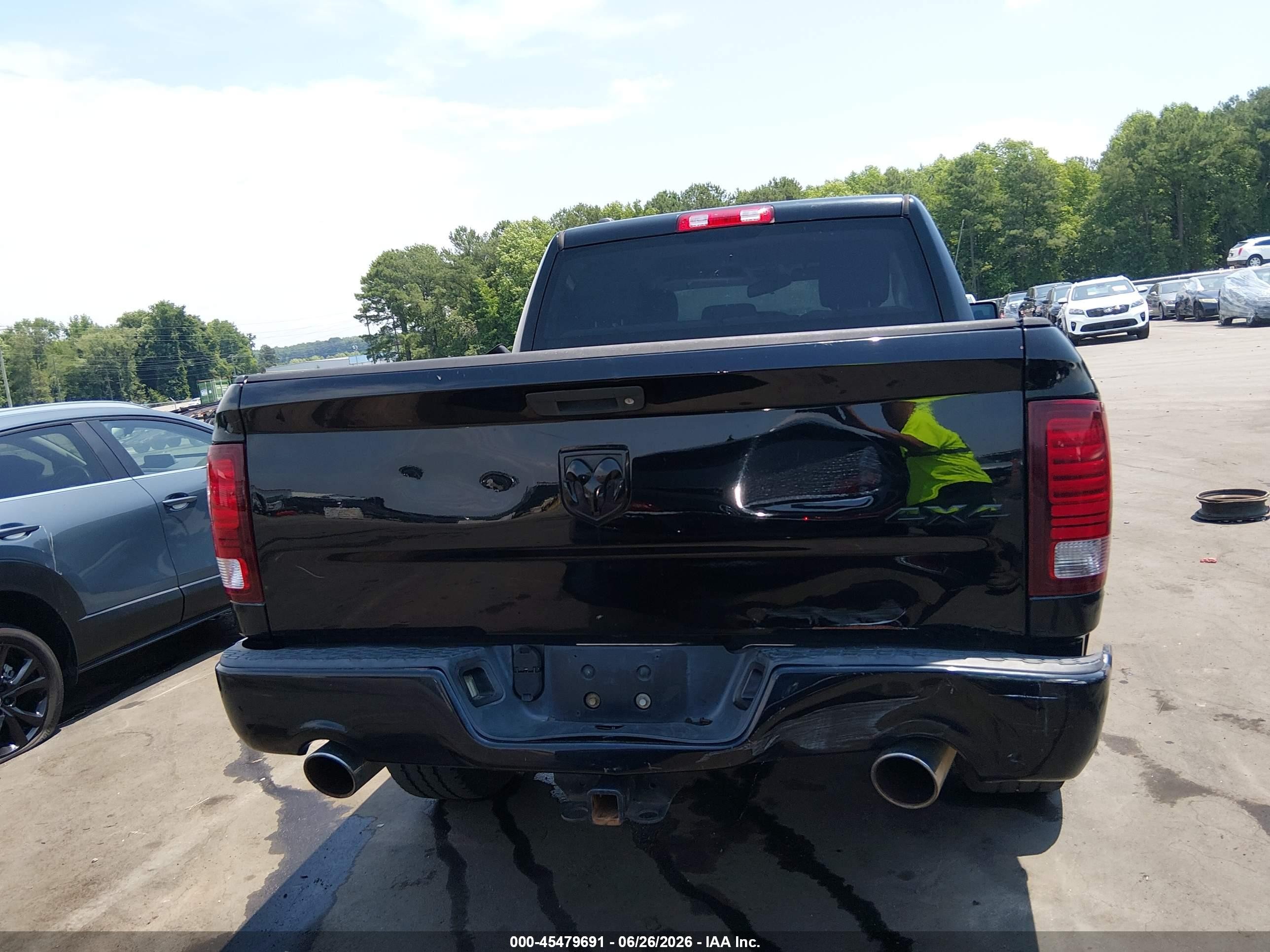 2014 Ram 1500 Express Black vin: 1C6RR7KT0ES432104