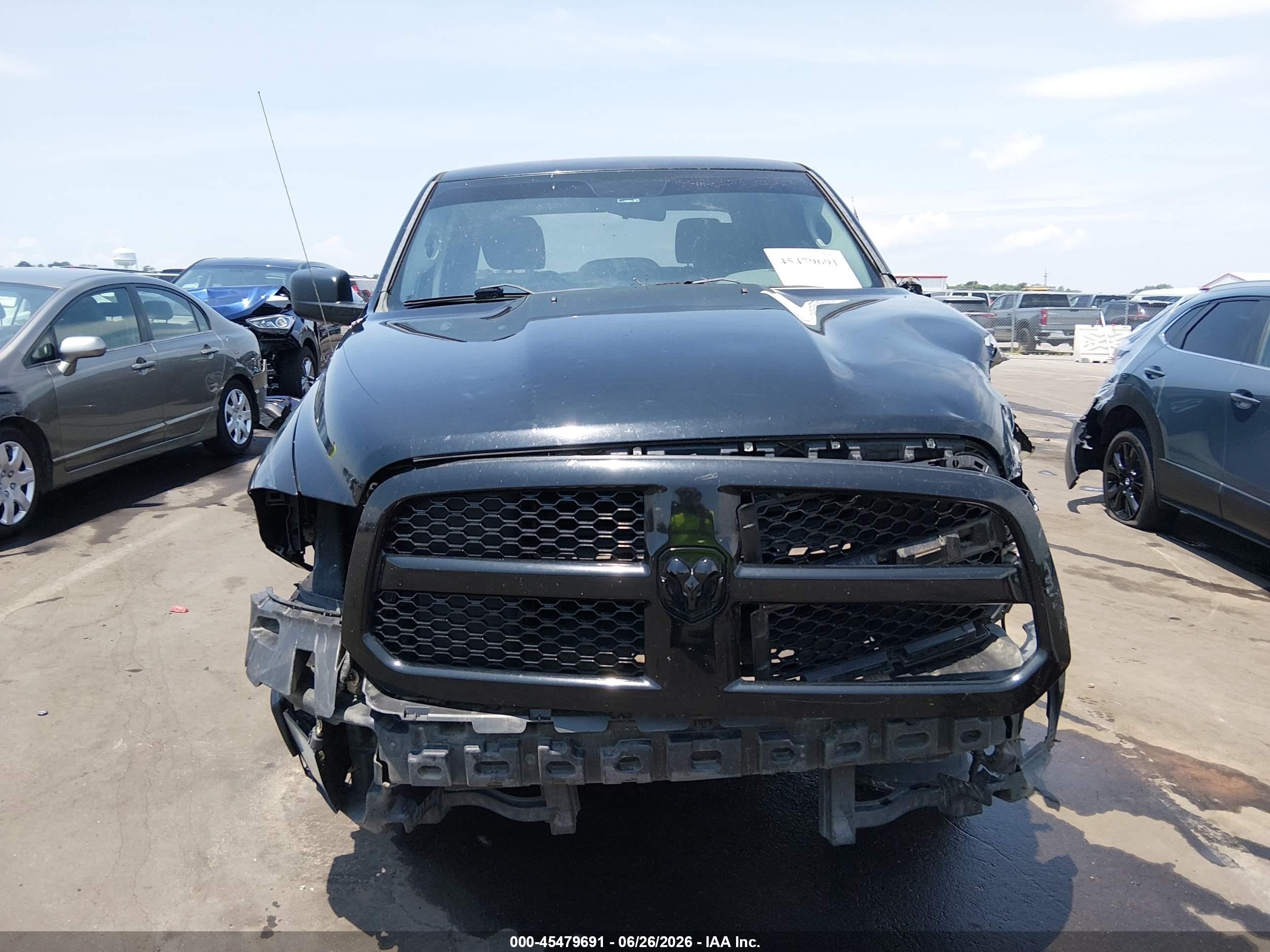 2014 Ram 1500 Express Black vin: 1C6RR7KT0ES432104