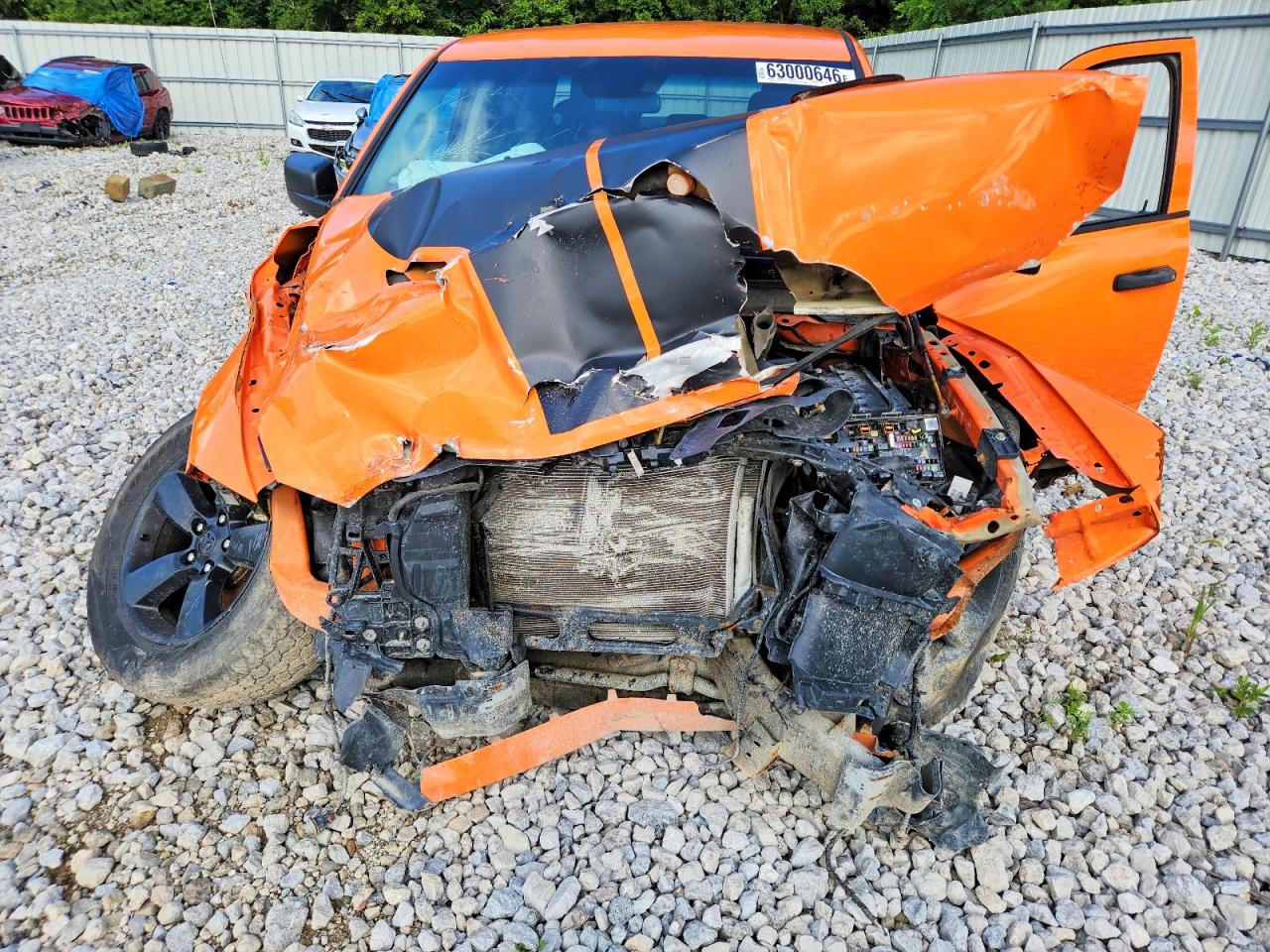 2019 Ram 1500 Classic Tradesman Orange vin: 1C6RR7KT0KS615241