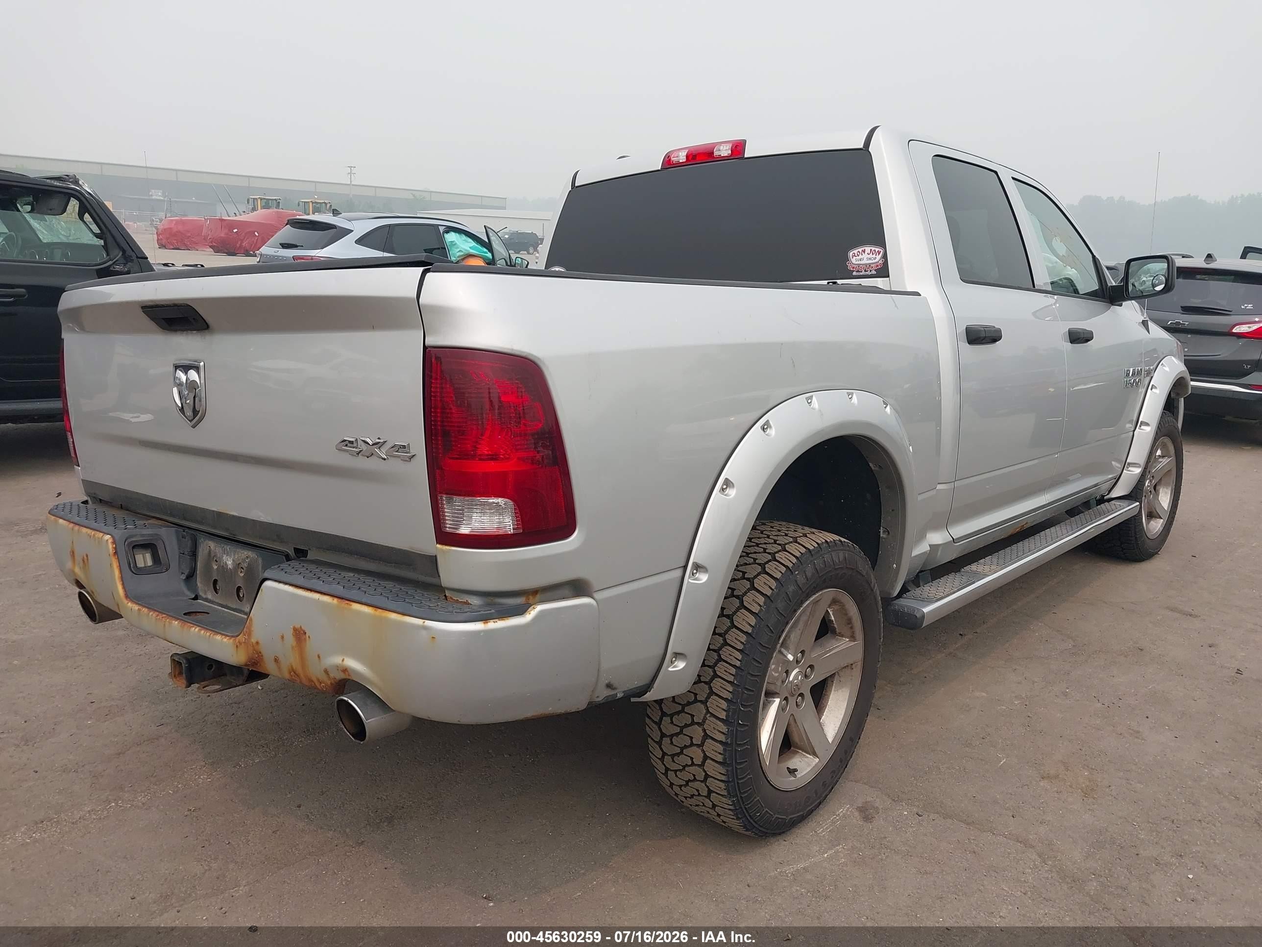 2014 Ram 1500 Express Silver vin: 1C6RR7KT1ES228251