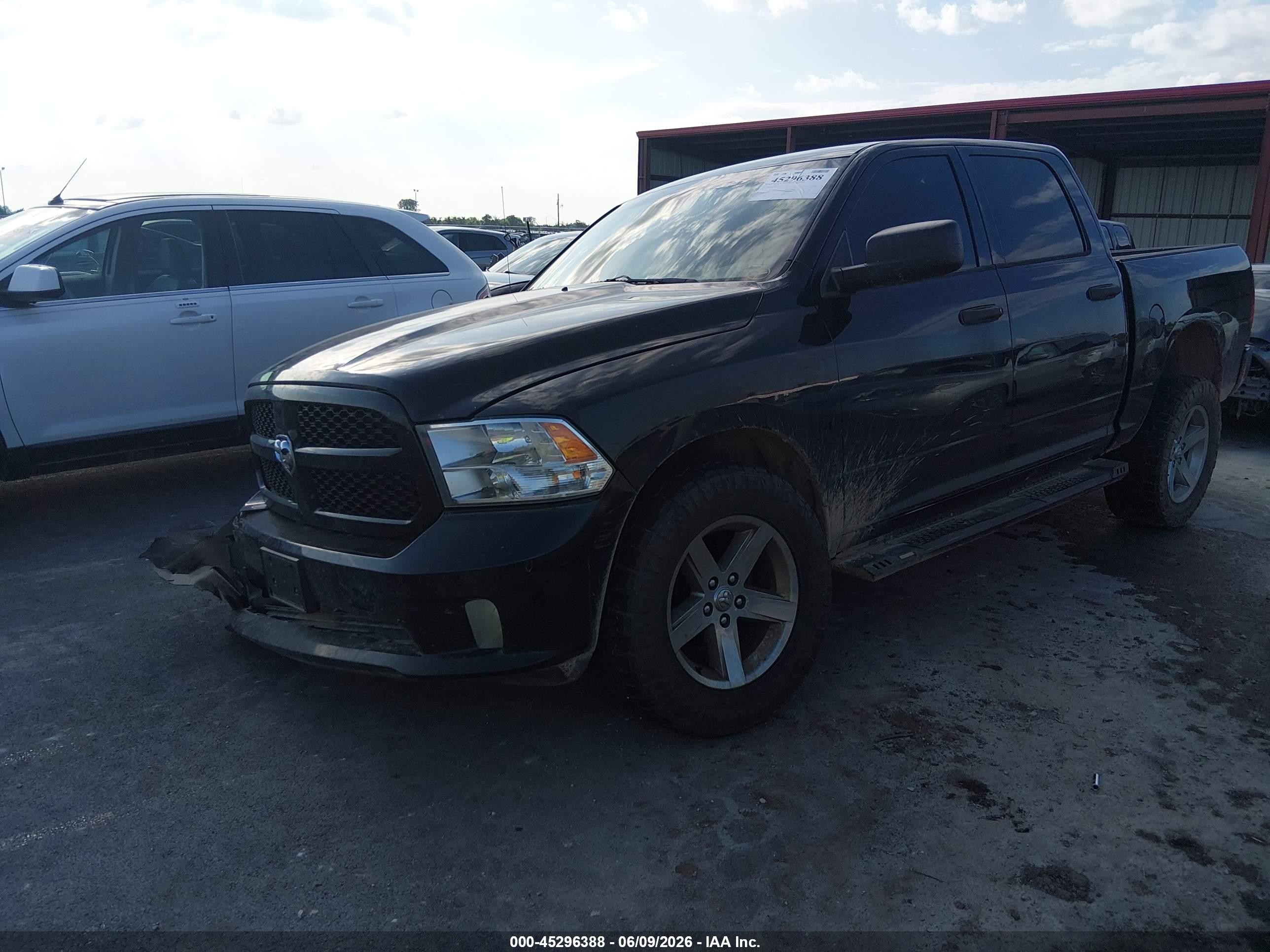 2014 Ram 1500 Express Black vin: 1C6RR7KT1ES262934