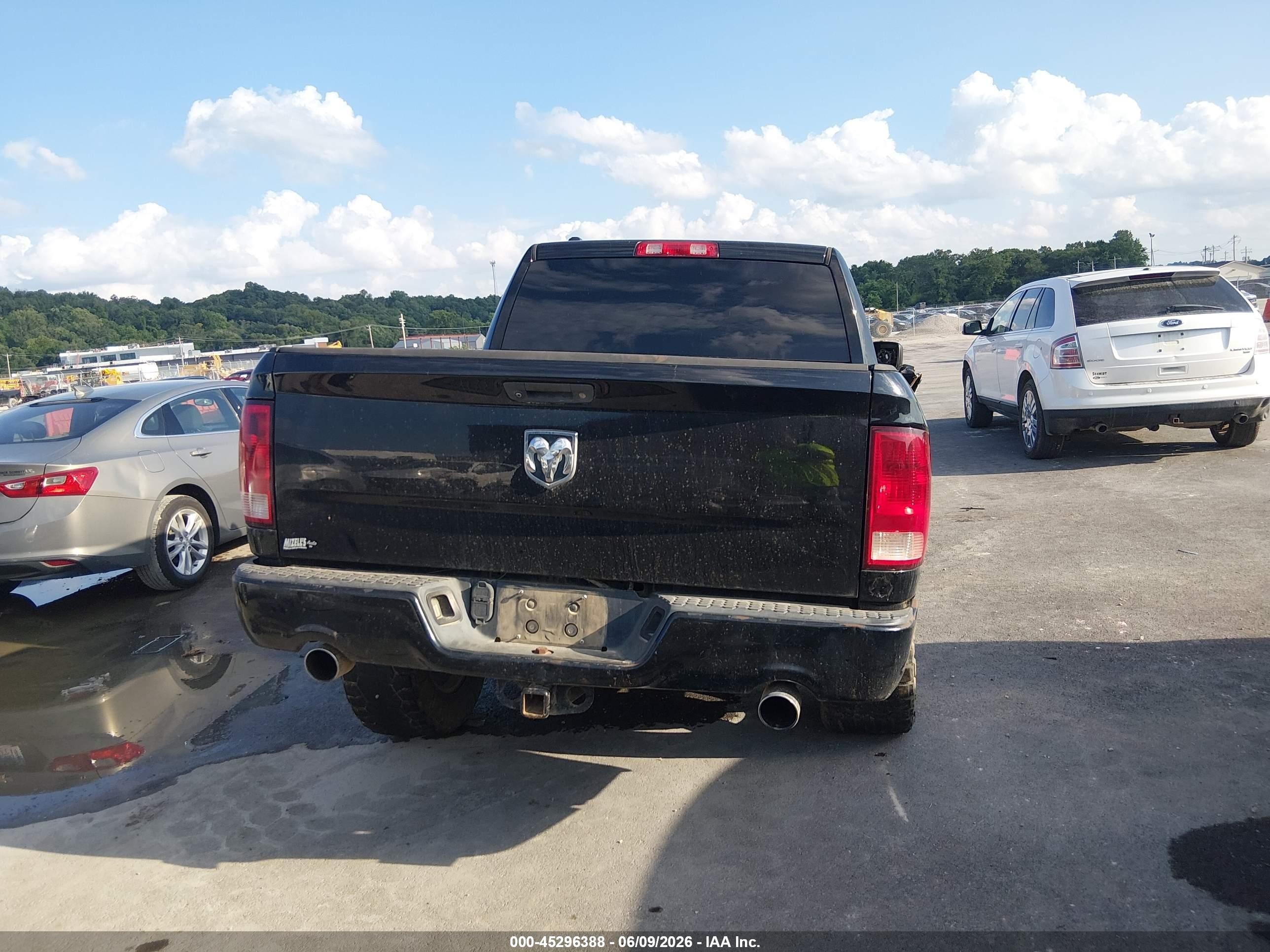 2014 Ram 1500 Express Black vin: 1C6RR7KT1ES262934