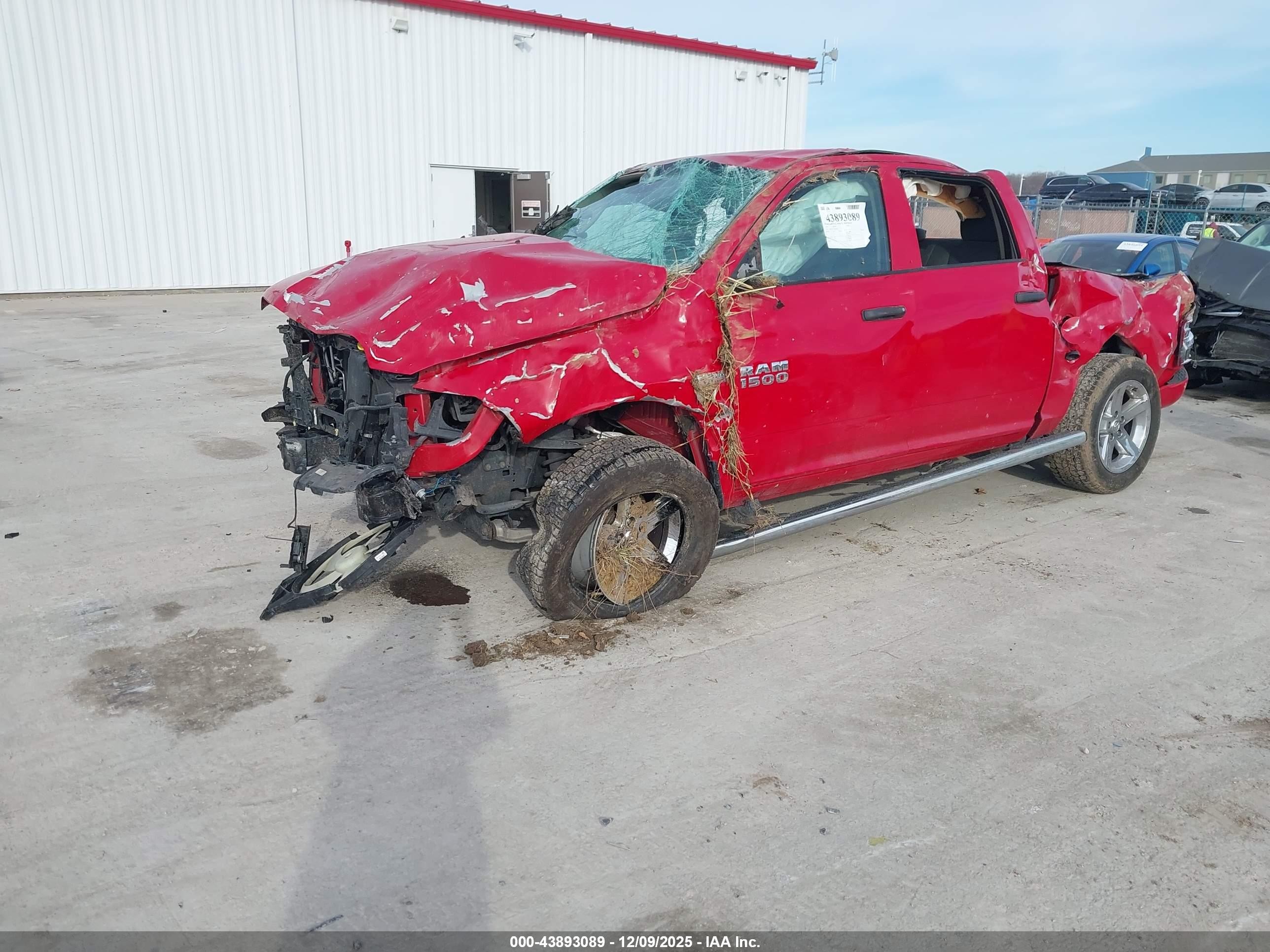 2016 Ram 1500 Express Red vin: 1C6RR7KT1GS158589