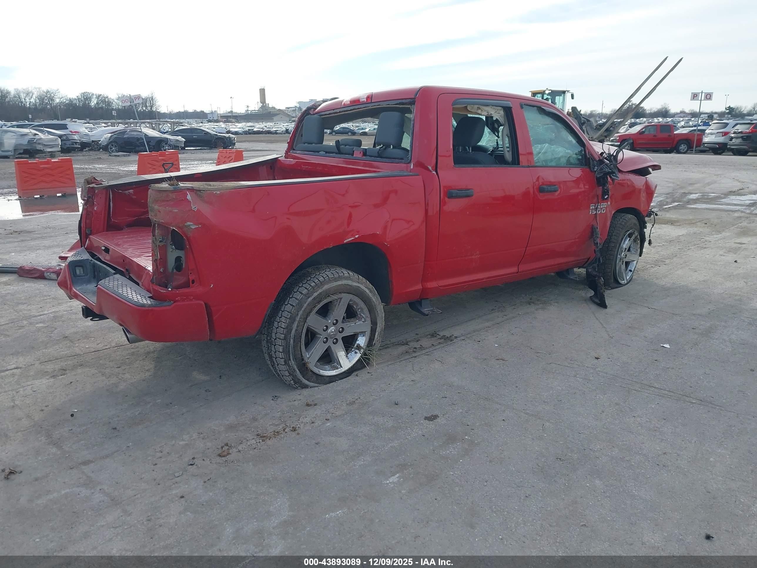 2016 Ram 1500 Express Red vin: 1C6RR7KT1GS158589