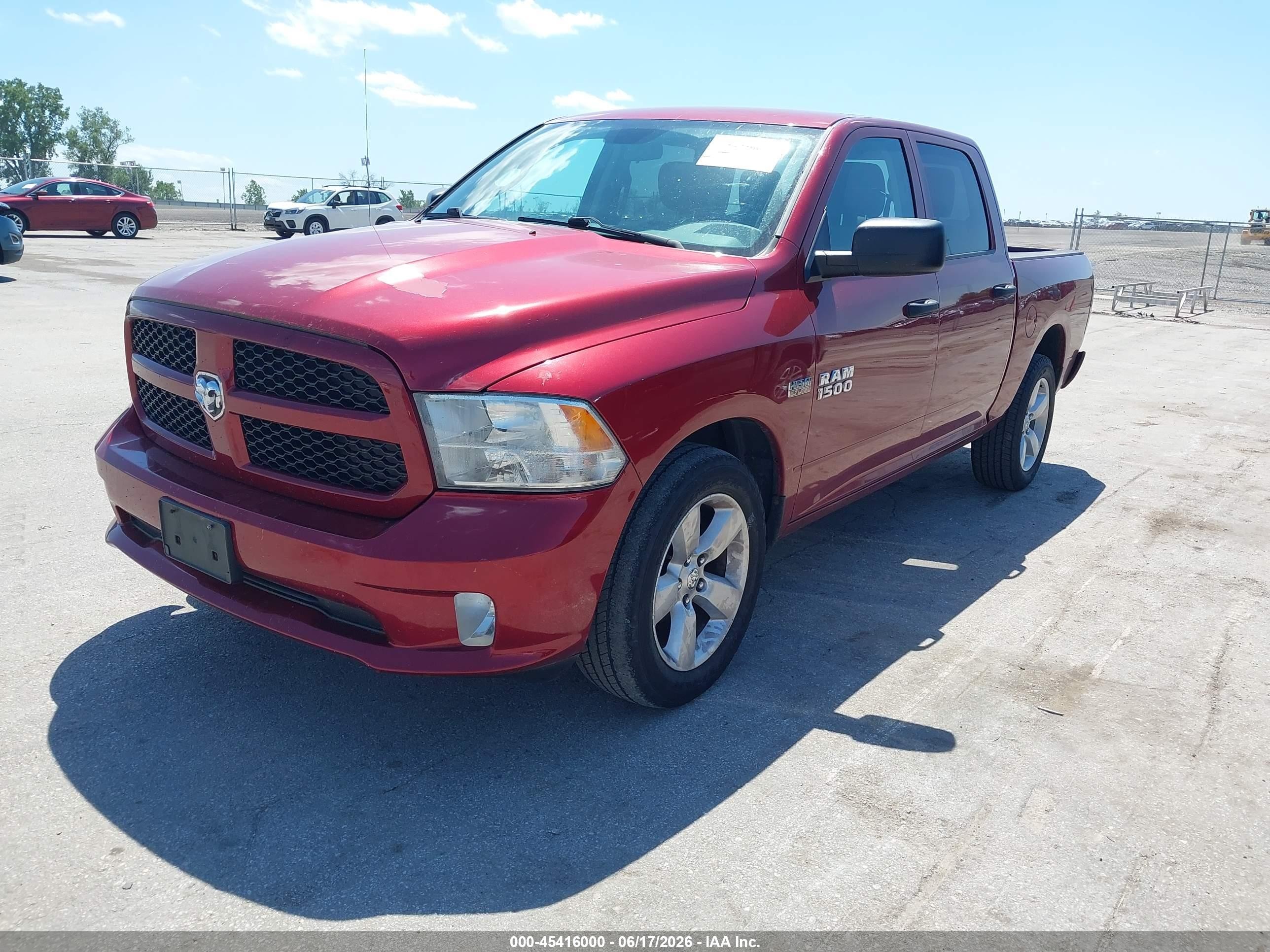 2013 Ram 1500 Express Red vin: 1C6RR7KT2DS648454