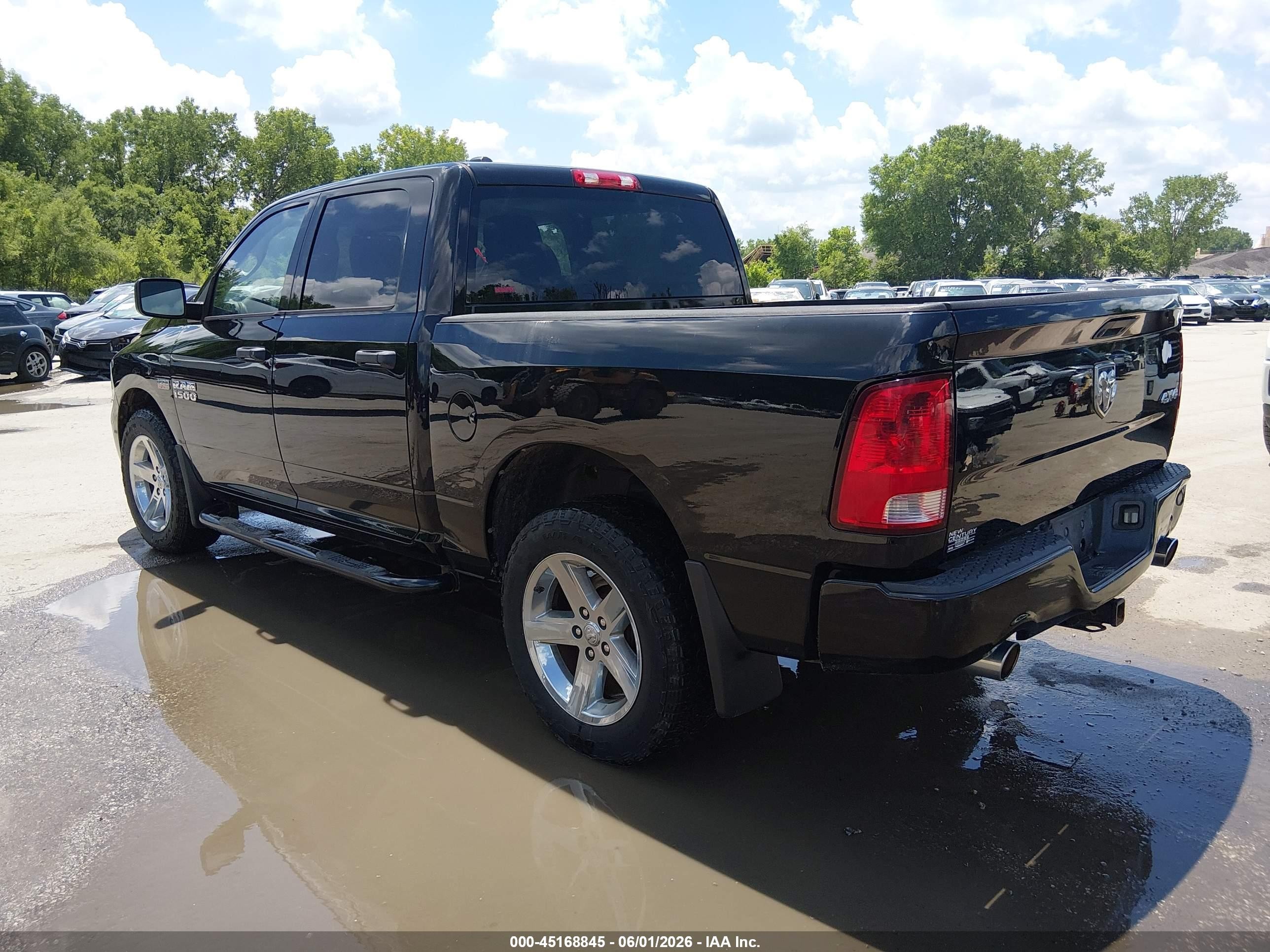 2014 Ram 1500 Express Black vin: 1C6RR7KT2ES205044