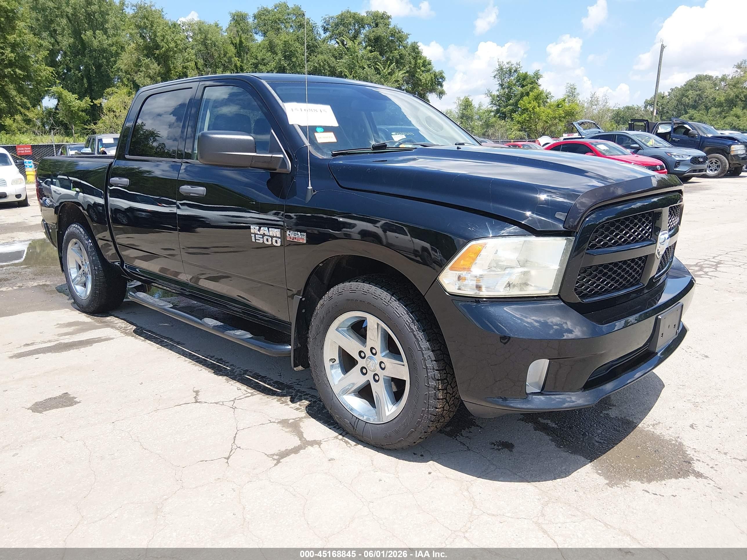 2014 Ram 1500 Express Black vin: 1C6RR7KT2ES205044