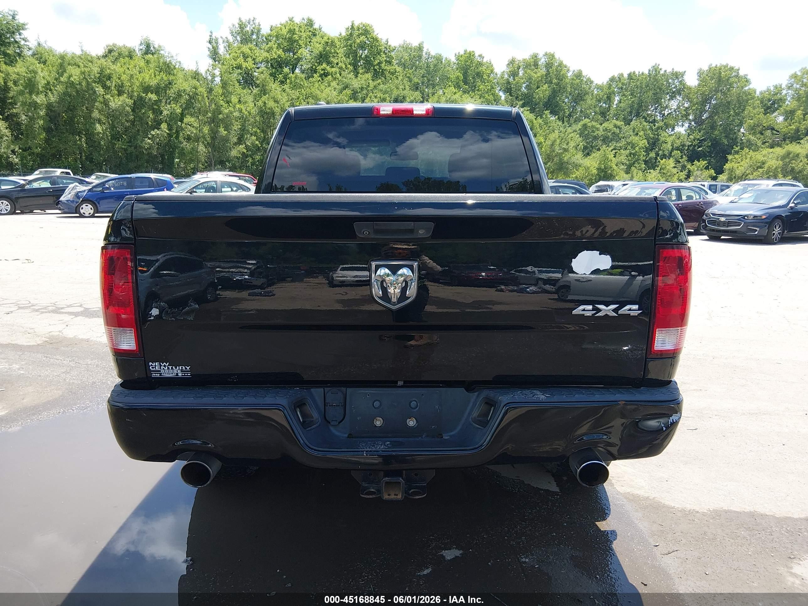 2014 Ram 1500 Express Black vin: 1C6RR7KT2ES205044