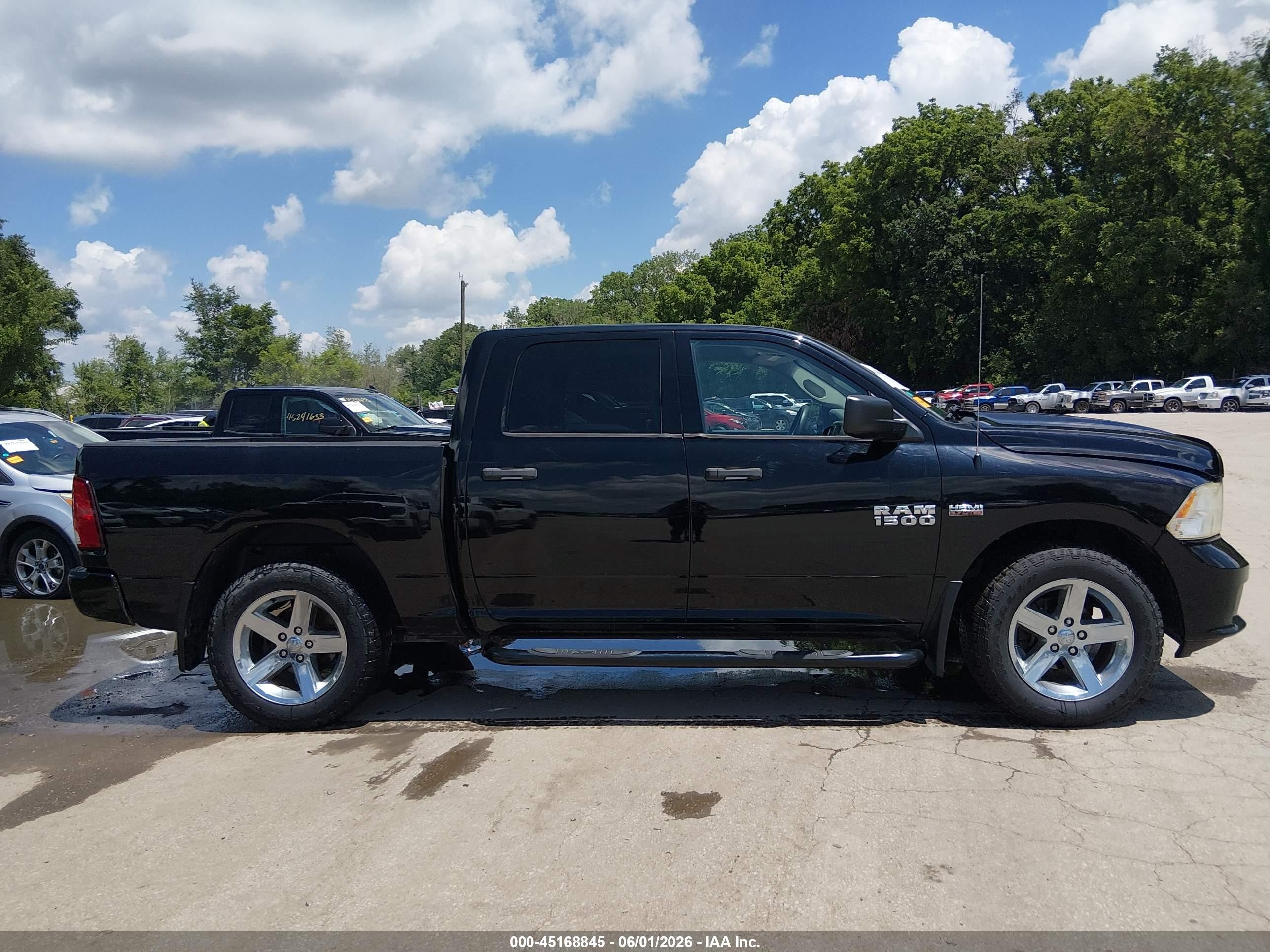 2014 Ram 1500 Express Black vin: 1C6RR7KT2ES205044