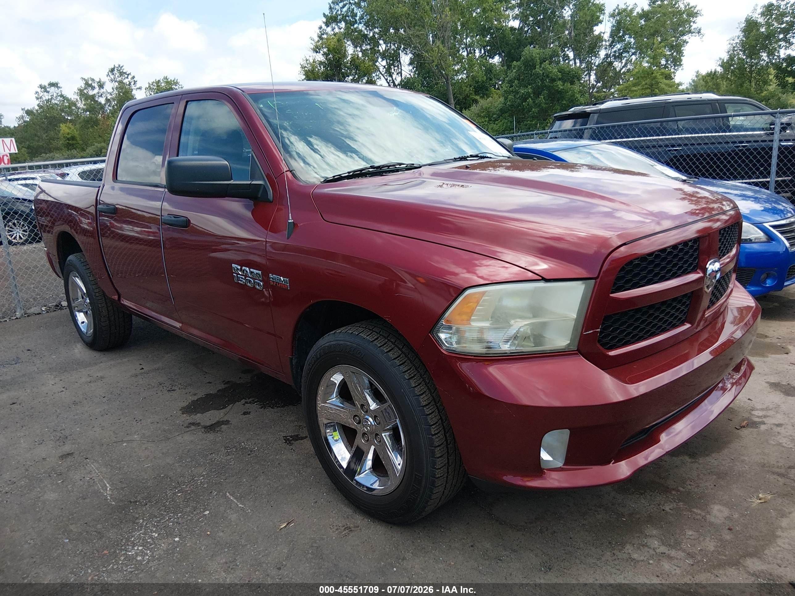 2014 Ram 1500 Express Red vin: 1C6RR7KT2ES263865