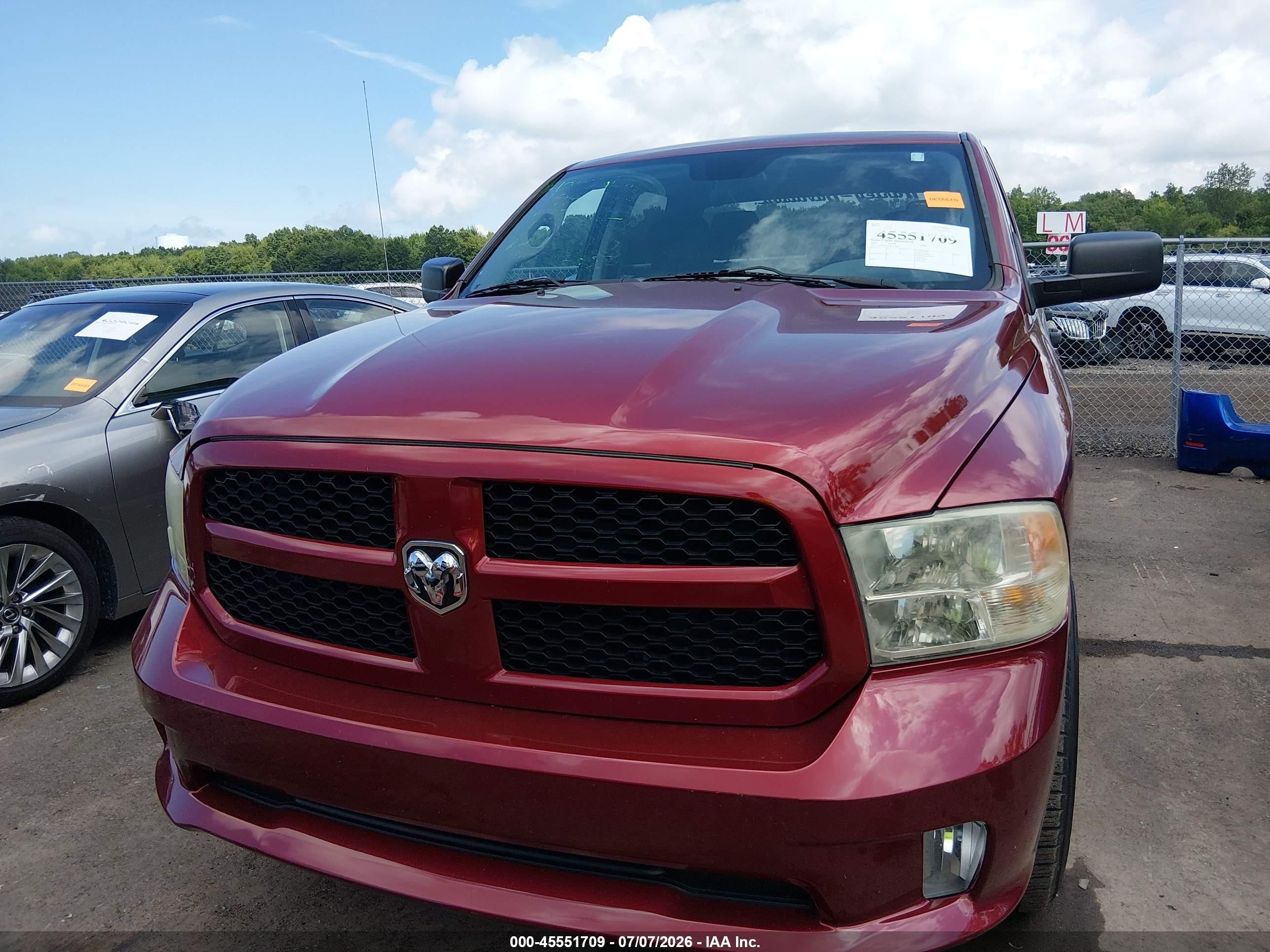 2014 Ram 1500 Express Red vin: 1C6RR7KT2ES263865