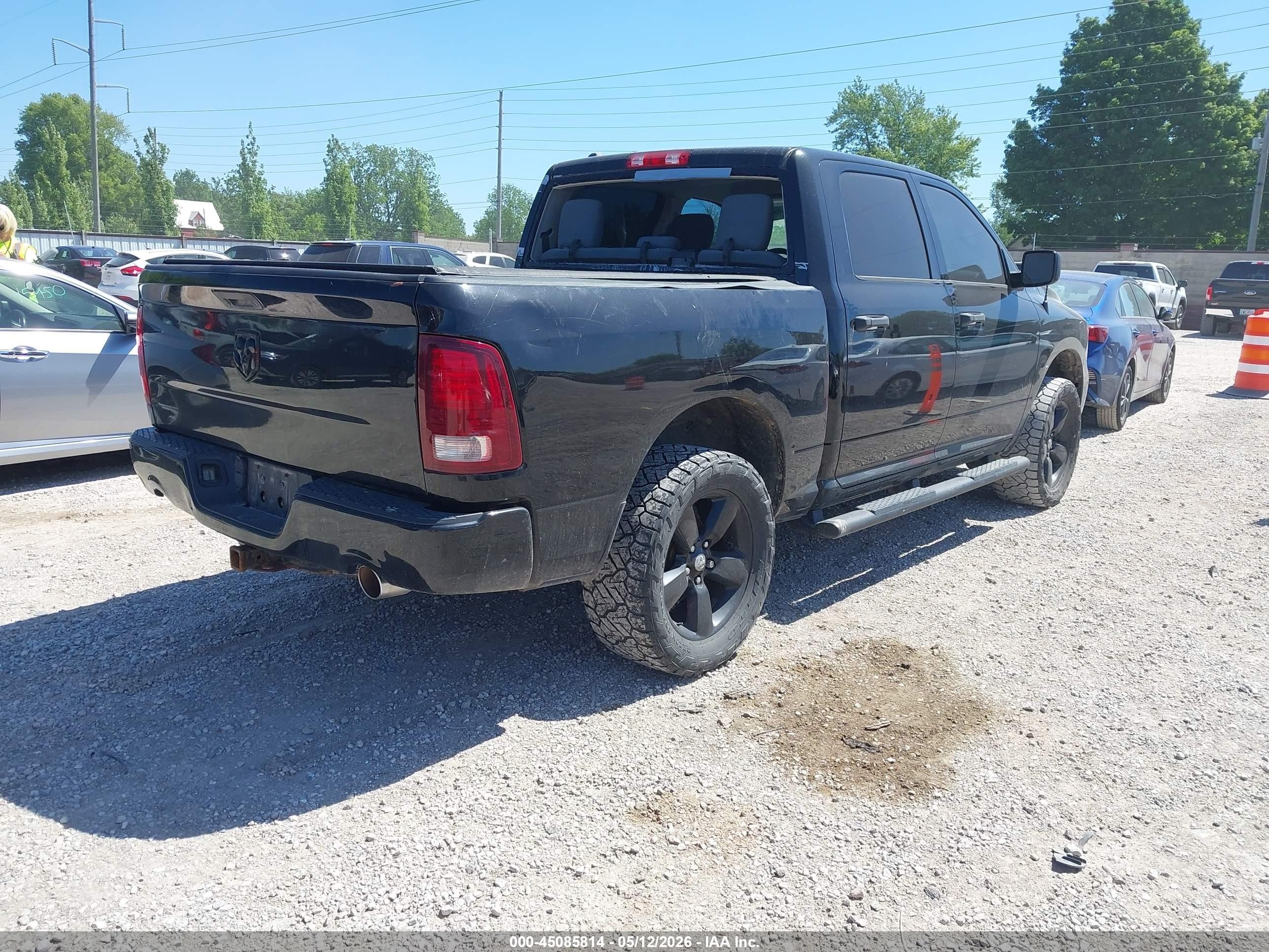 2014 Ram 1500 Express Black vin: 1C6RR7KT2ES289916
