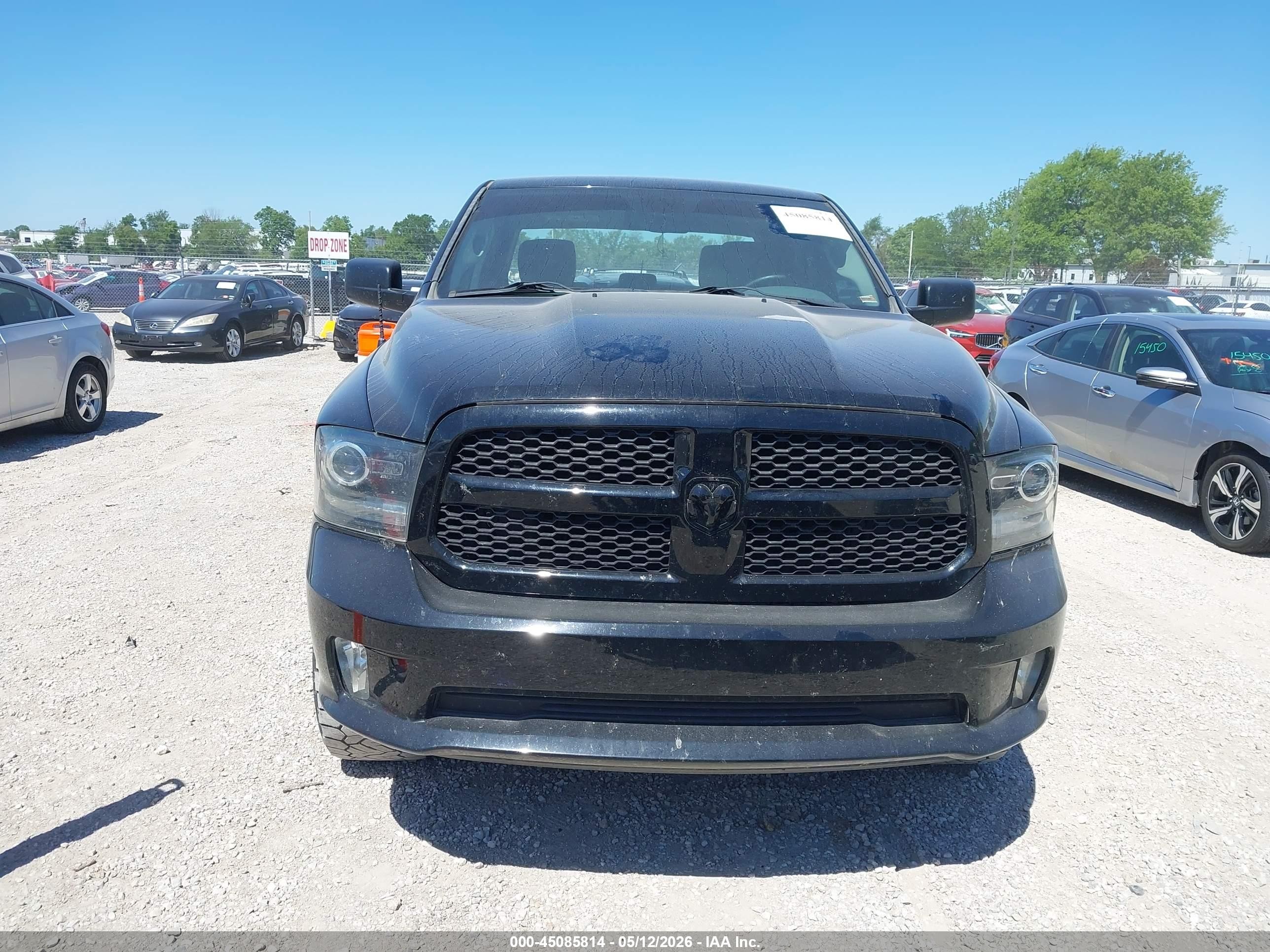 2014 Ram 1500 Express Black vin: 1C6RR7KT2ES289916