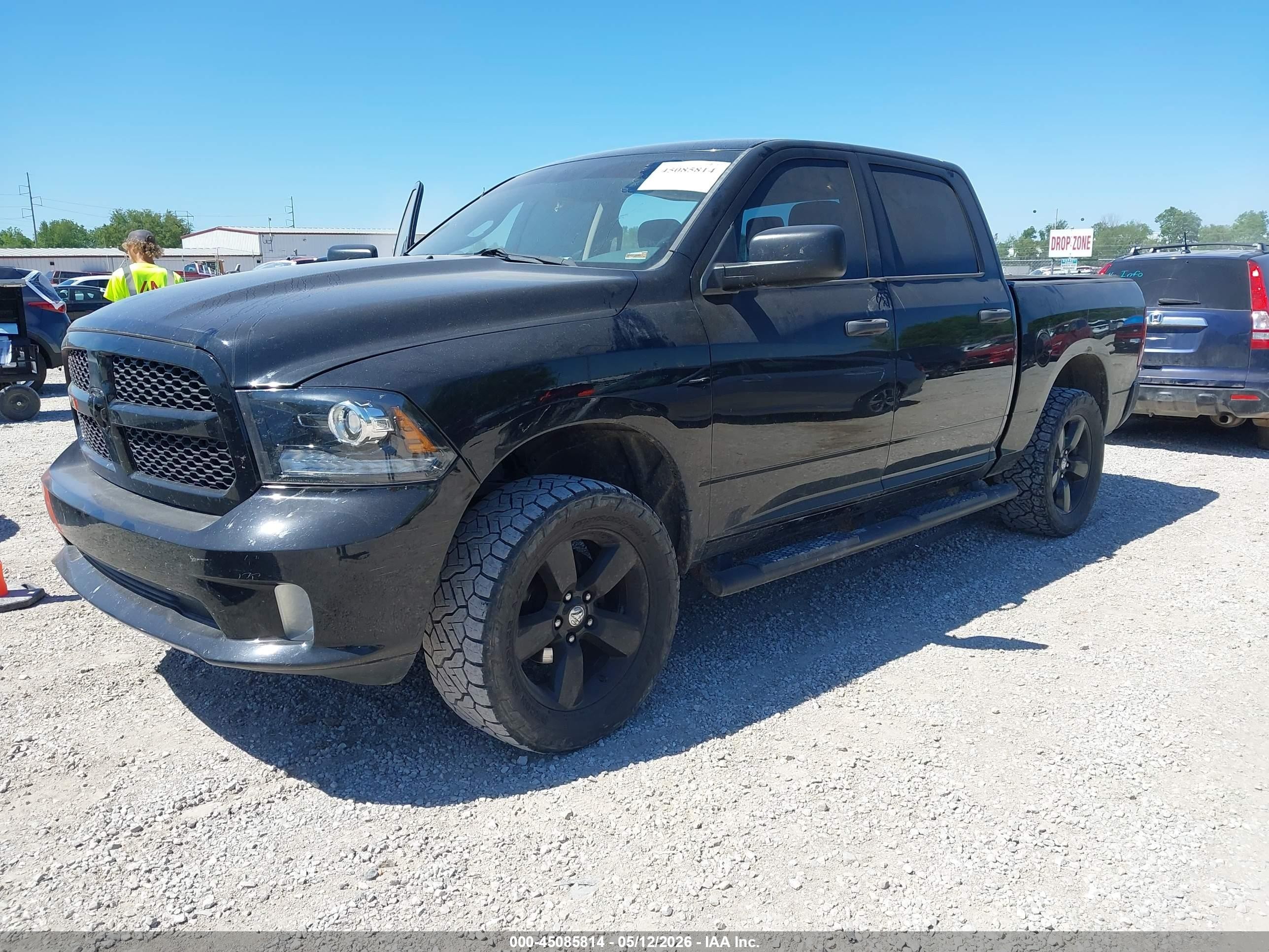 2014 Ram 1500 Express Black vin: 1C6RR7KT2ES289916