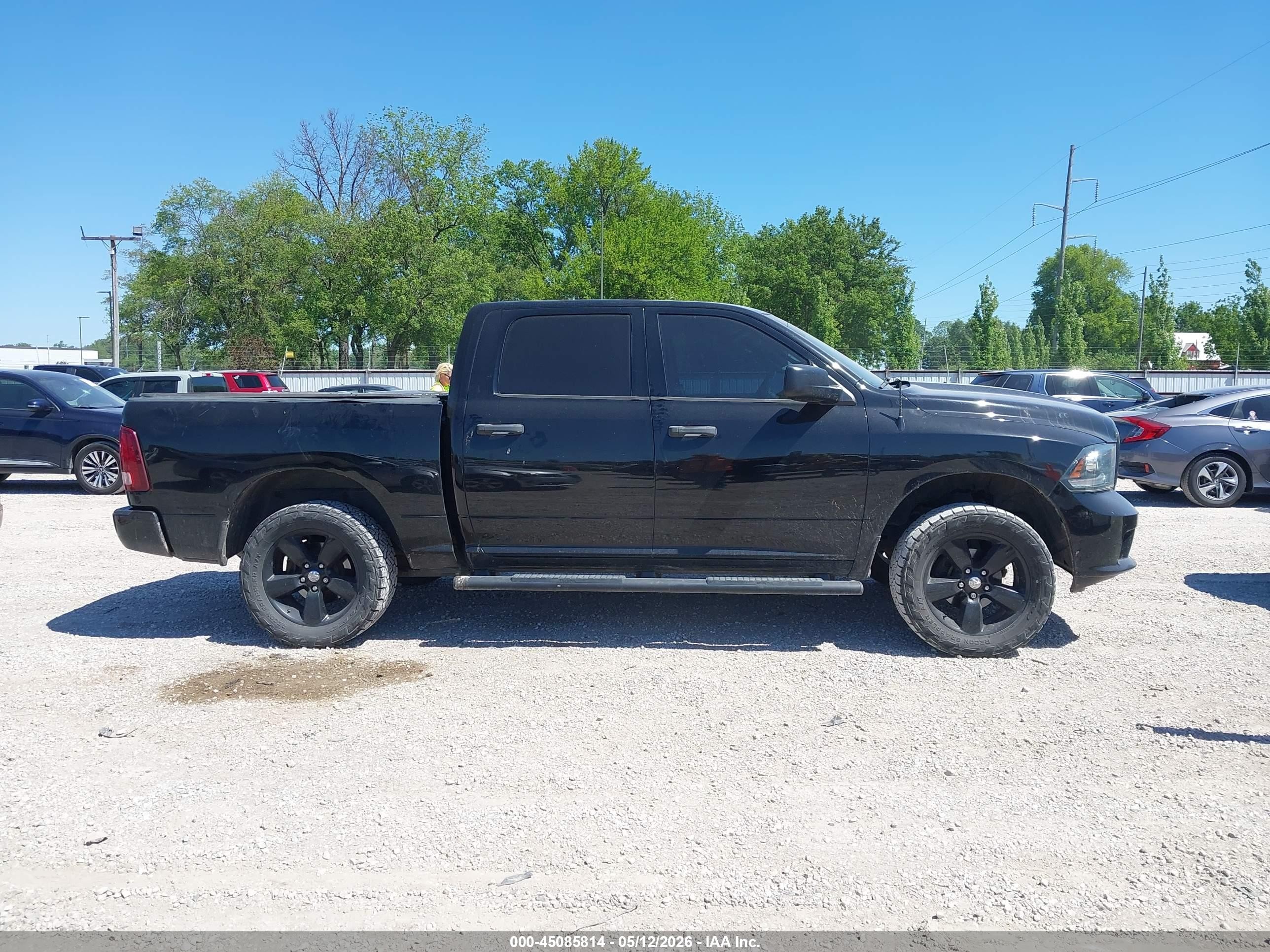 2014 Ram 1500 Express Black vin: 1C6RR7KT2ES289916