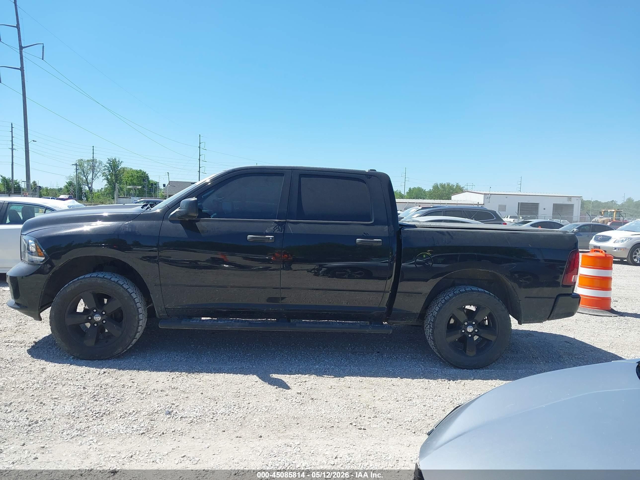 2014 Ram 1500 Express Black vin: 1C6RR7KT2ES289916