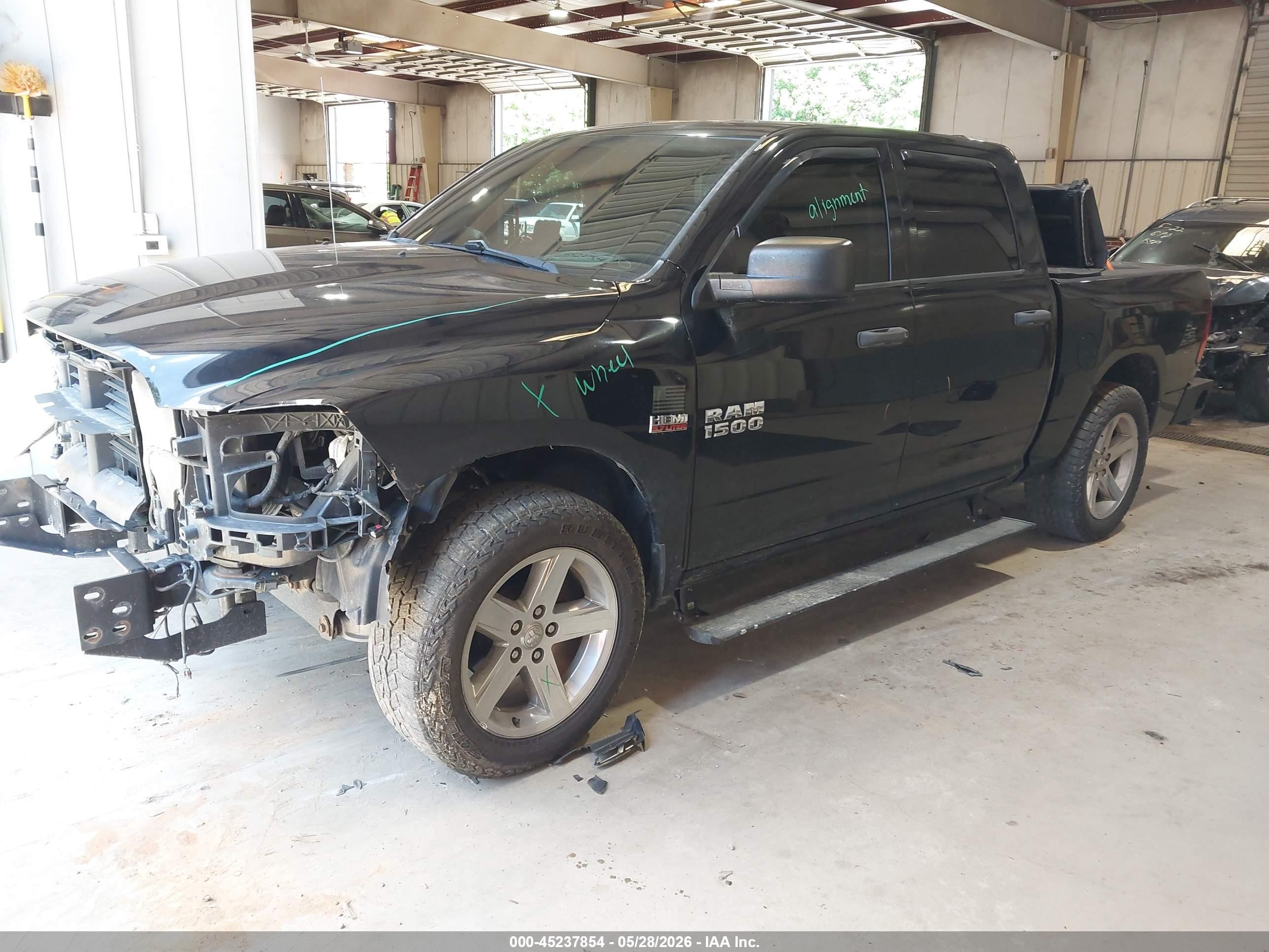 2014 Ram 1500 Express Black vin: 1C6RR7KT2ES343781
