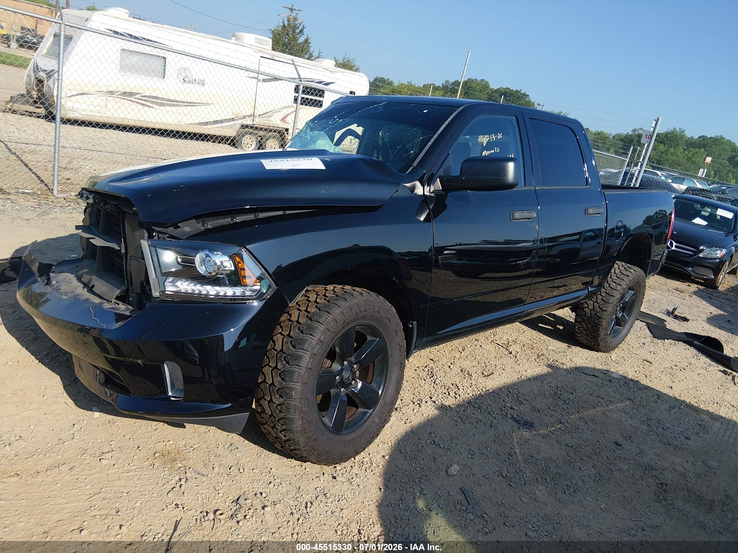 2014 Ram 1500 Express Black vin: 1C6RR7KT2ES348978