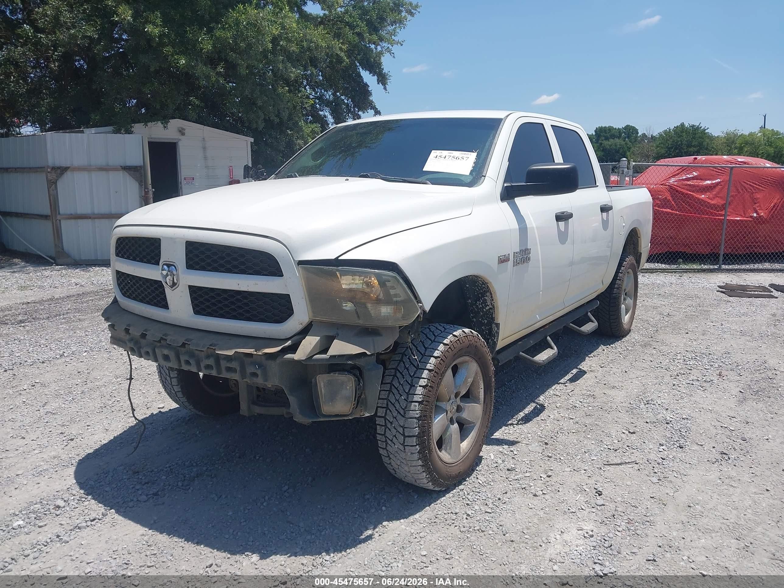 2015 Ram 1500 Express White vin: 1C6RR7KT2FS598366