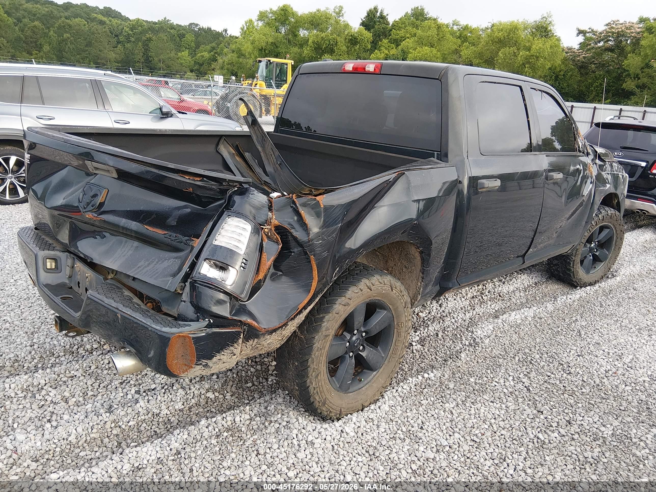2015 Ram 1500 Express Black vin: 1C6RR7KT2FS631866
