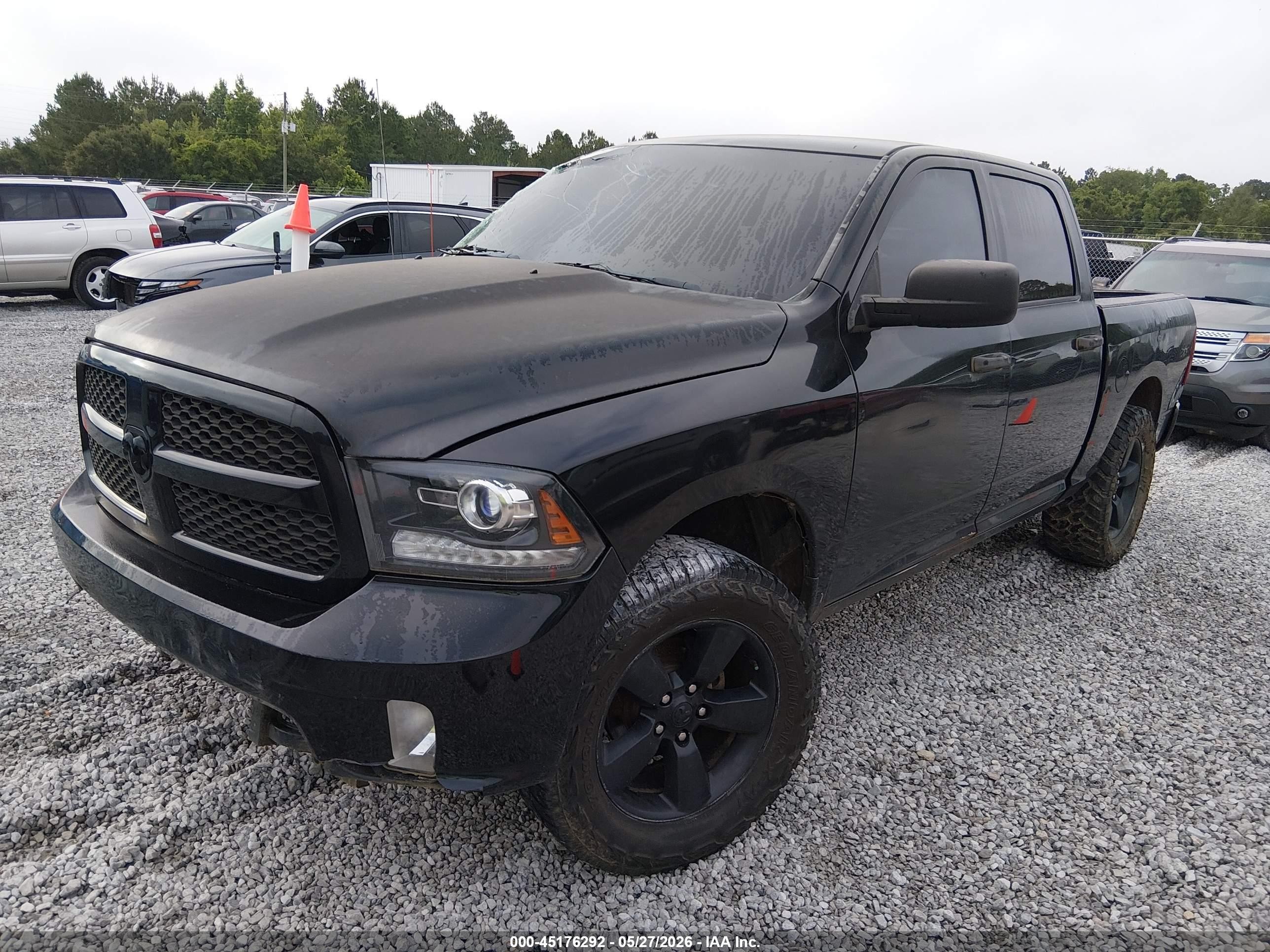 2015 Ram 1500 Express Black vin: 1C6RR7KT2FS631866