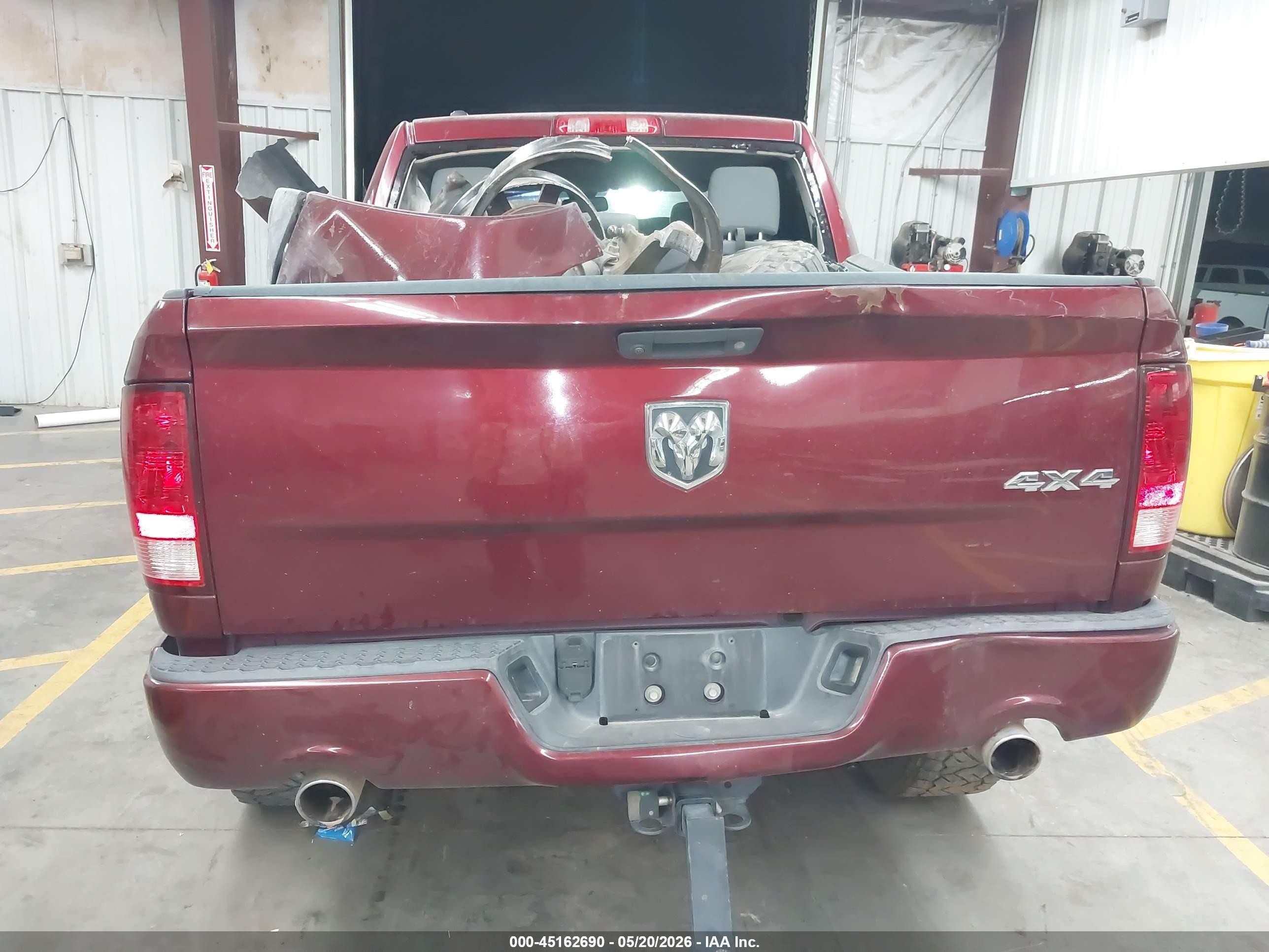 2017 Ram 1500 Express  4x4 5'7 Box Red vin: 1C6RR7KT2HS603018