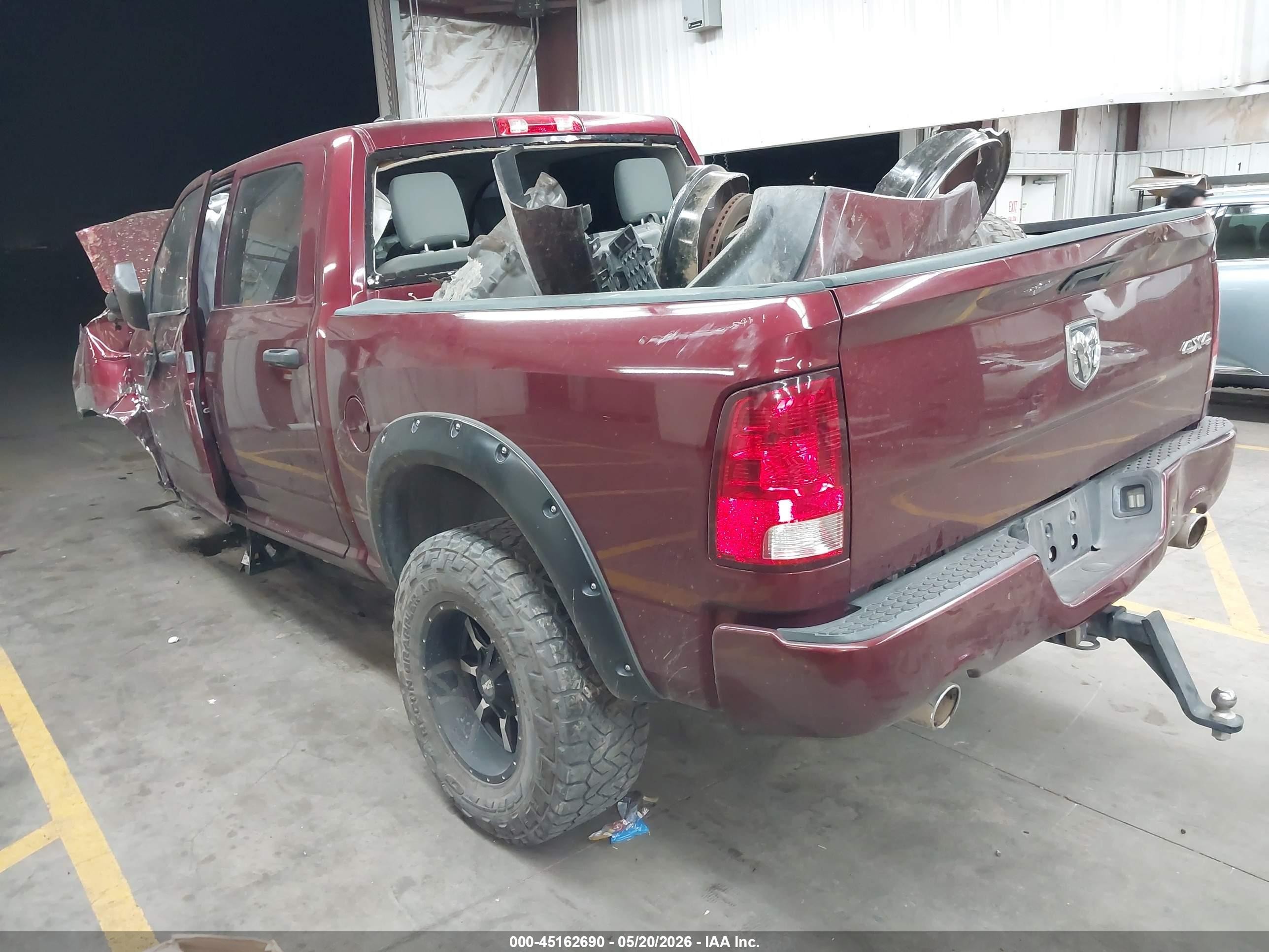 2017 Ram 1500 Express  4x4 5'7 Box Red vin: 1C6RR7KT2HS603018