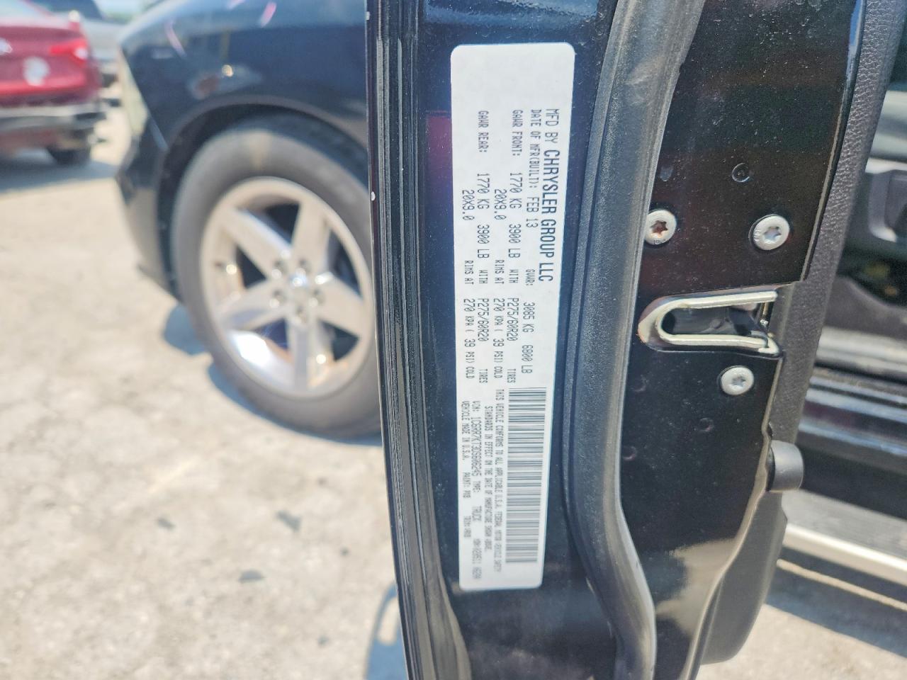 2013 Ram 1500 St Черный vin: 1C6RR7KT3DS606245