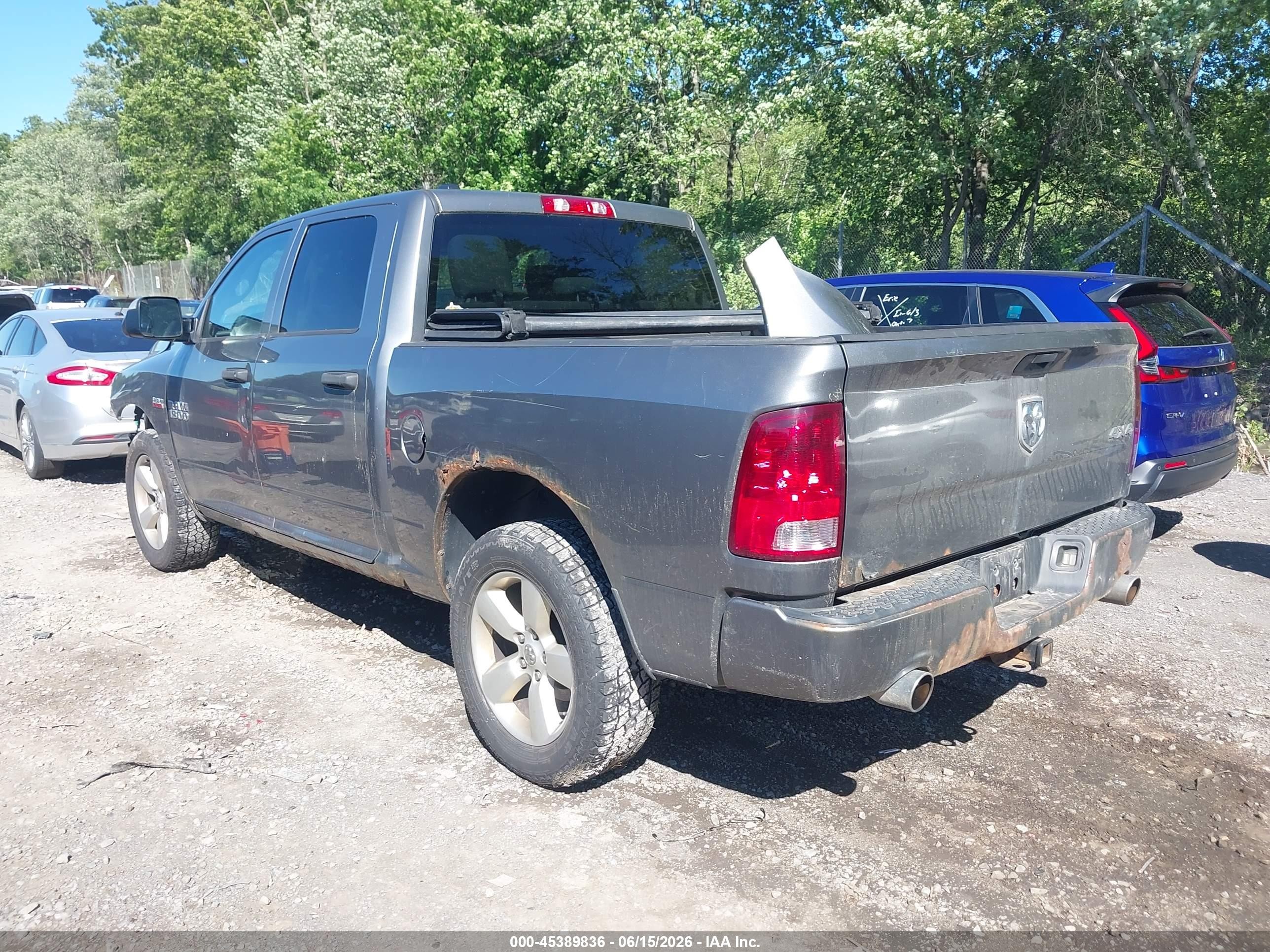 2013 Ram 1500 Express Gray vin: 1C6RR7KT3DS671242