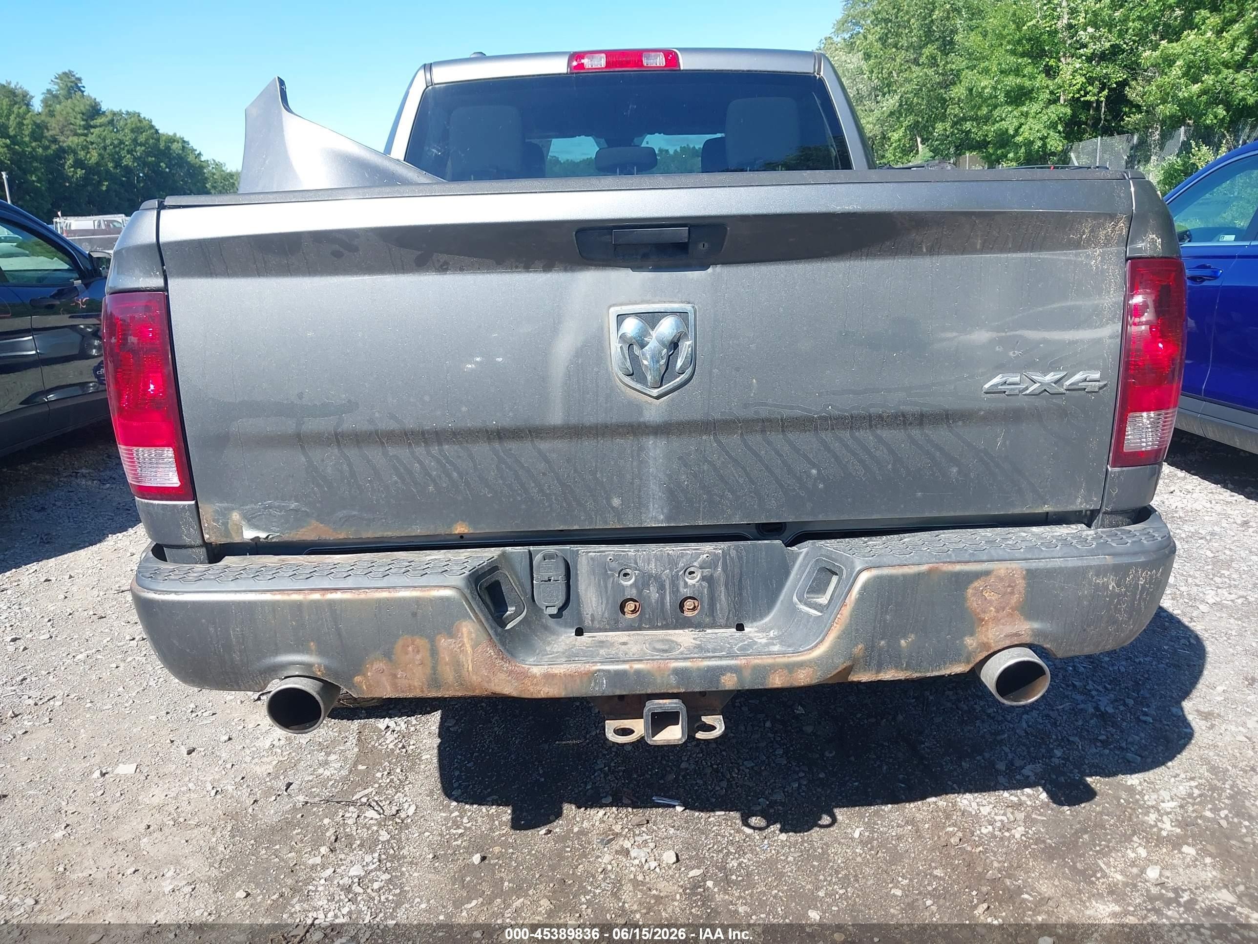 2013 Ram 1500 Express Gray vin: 1C6RR7KT3DS671242
