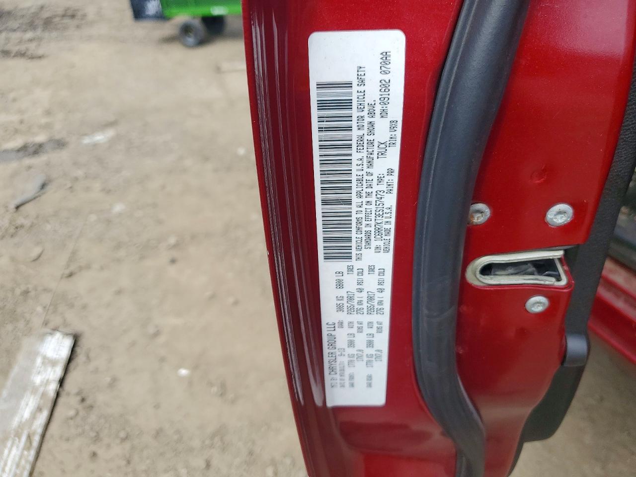 2014 Ram 1500 St Maroon vin: 1C6RR7KT3ES157473