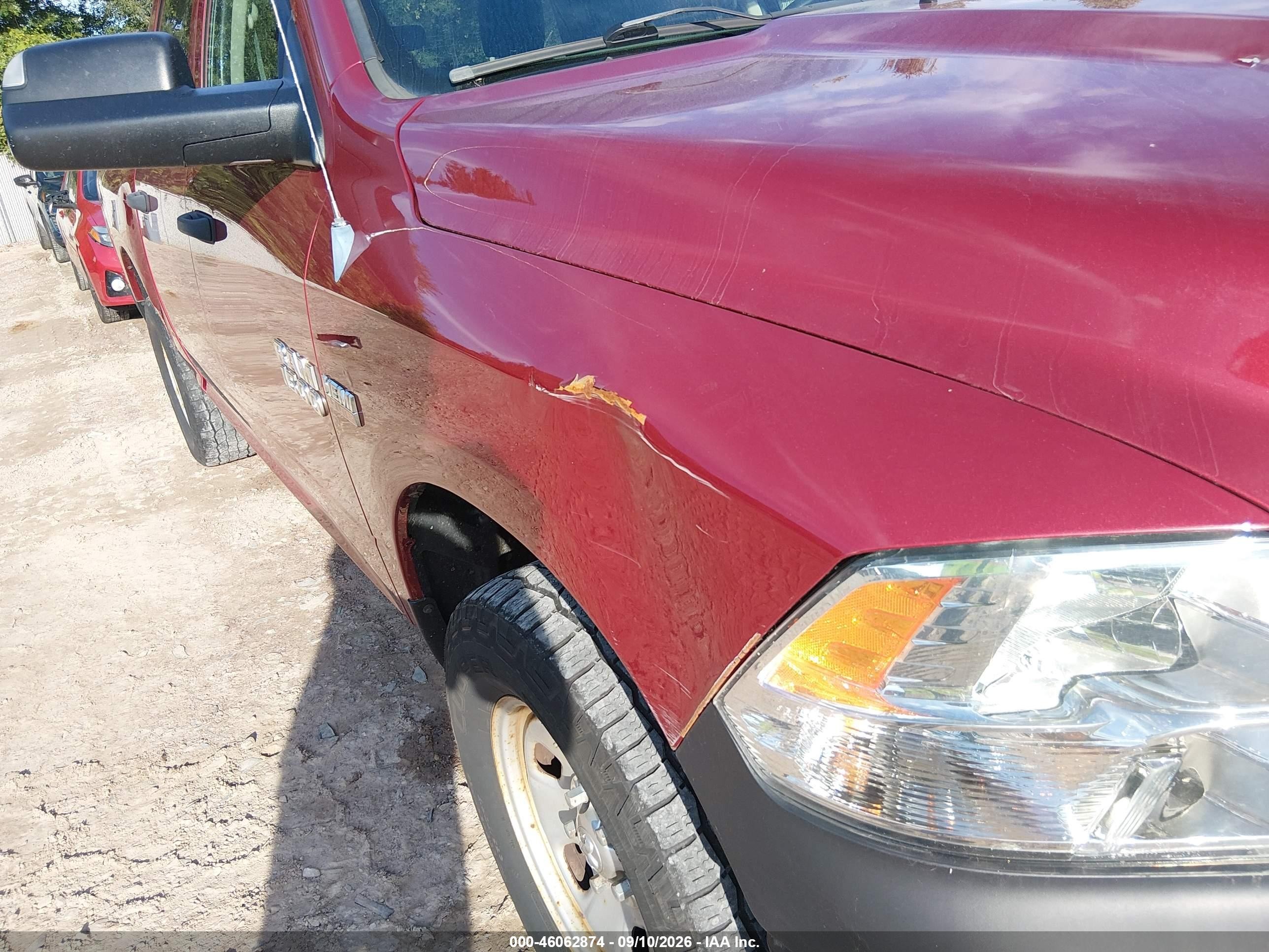 2014 Ram 1500 Tradesman Red vin: 1C6RR7KT3ES159045
