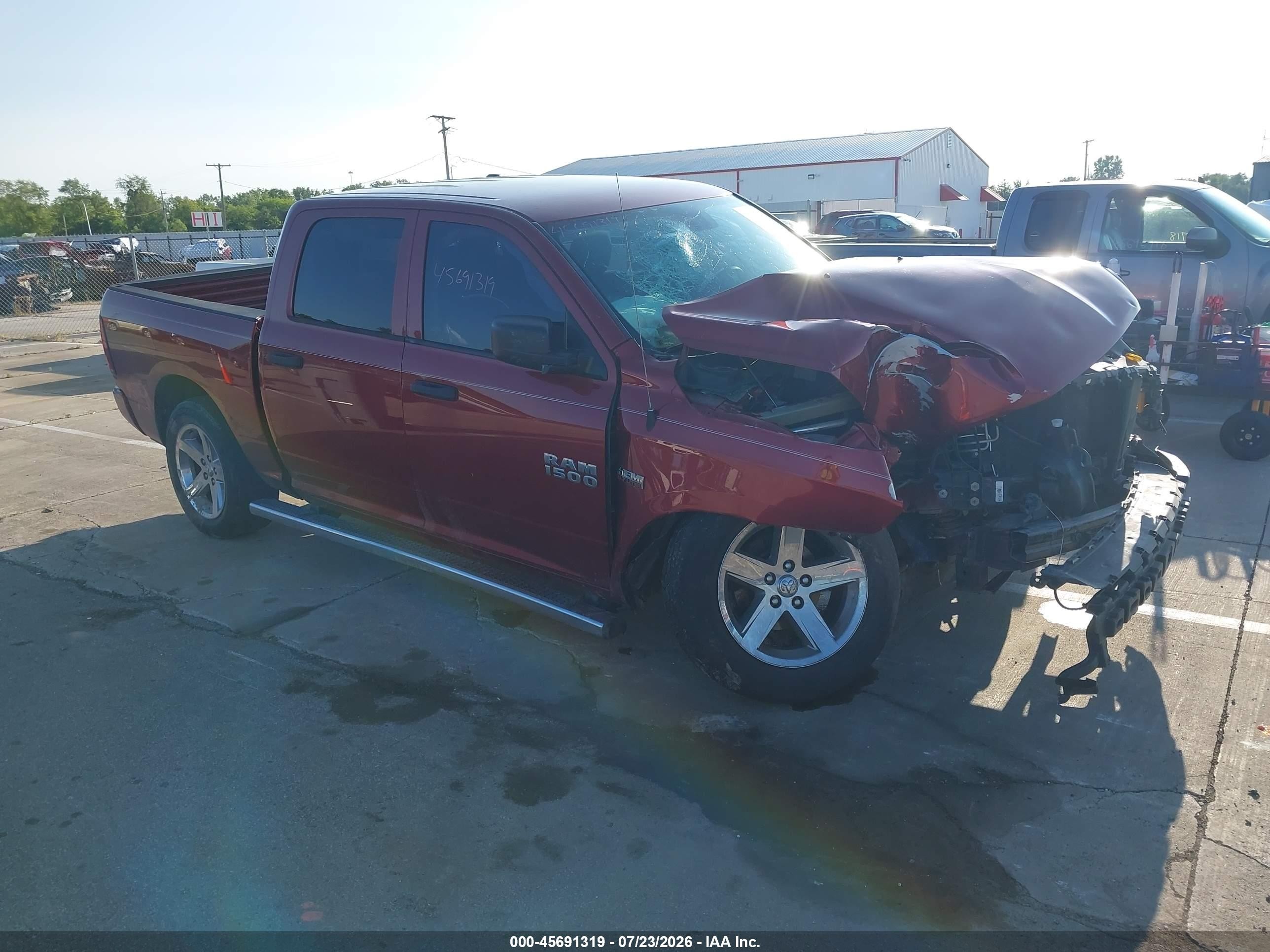 2014 Ram 1500 Express Red vin: 1C6RR7KT3ES174175