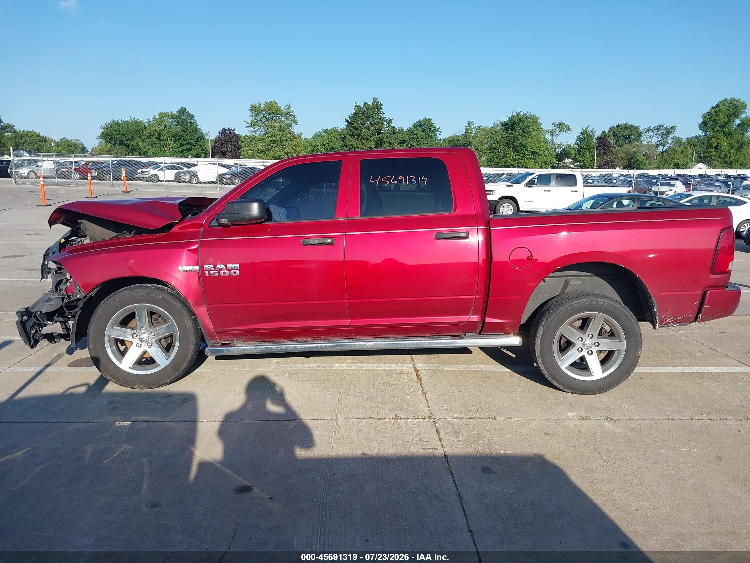 2014 Ram 1500 Express Red vin: 1C6RR7KT3ES174175
