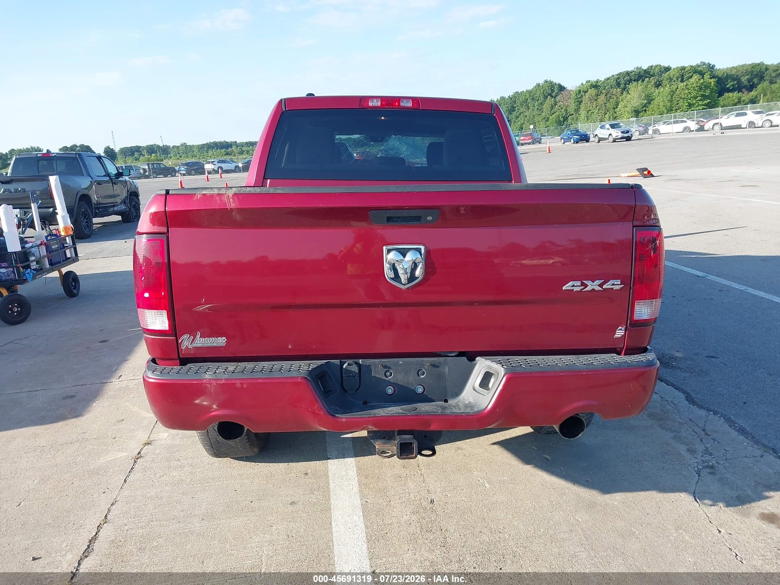 2014 Ram 1500 Express Red vin: 1C6RR7KT3ES174175
