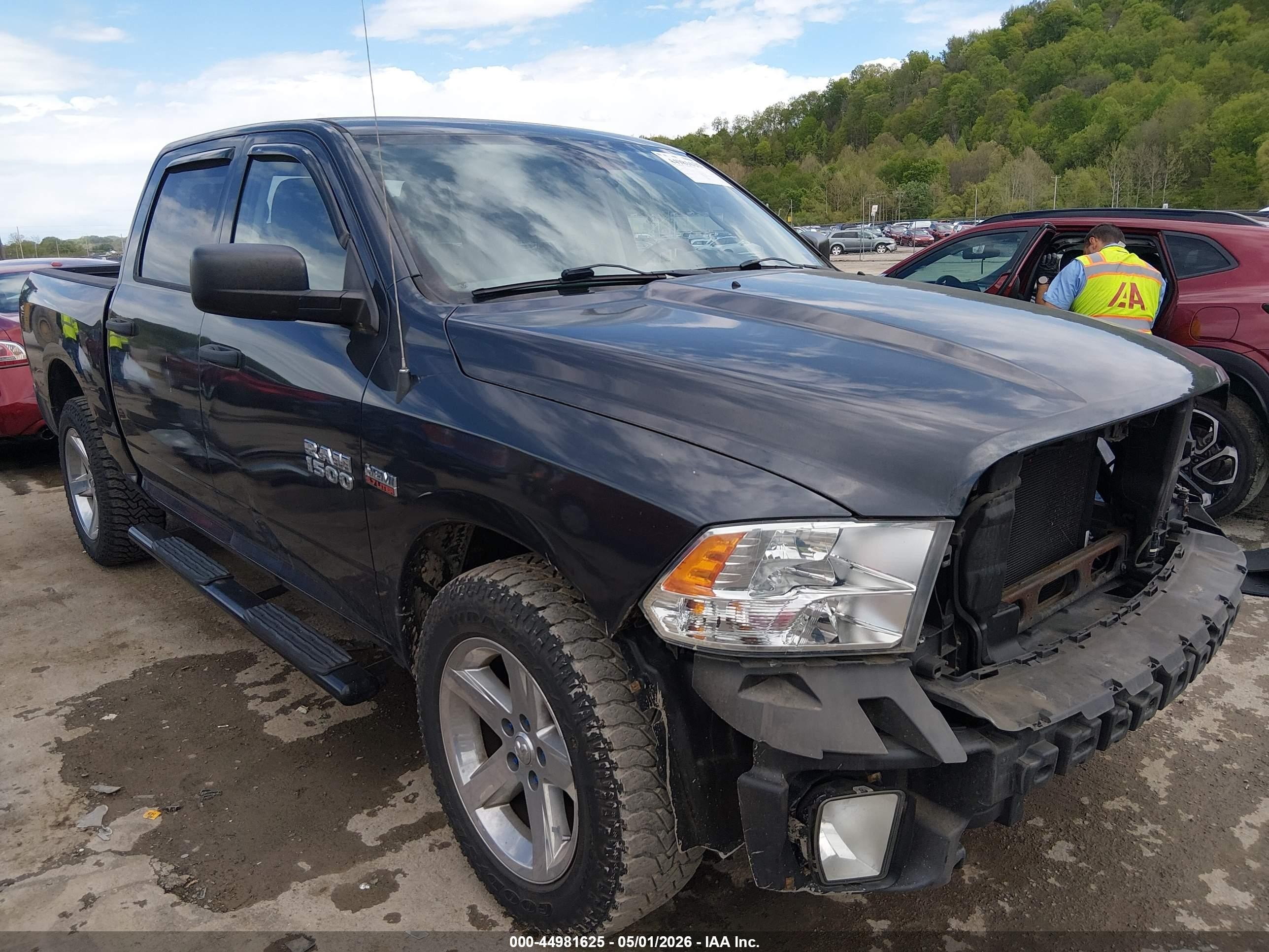2014 Ram 1500 Express Dark Blue vin: 1C6RR7KT3ES195351