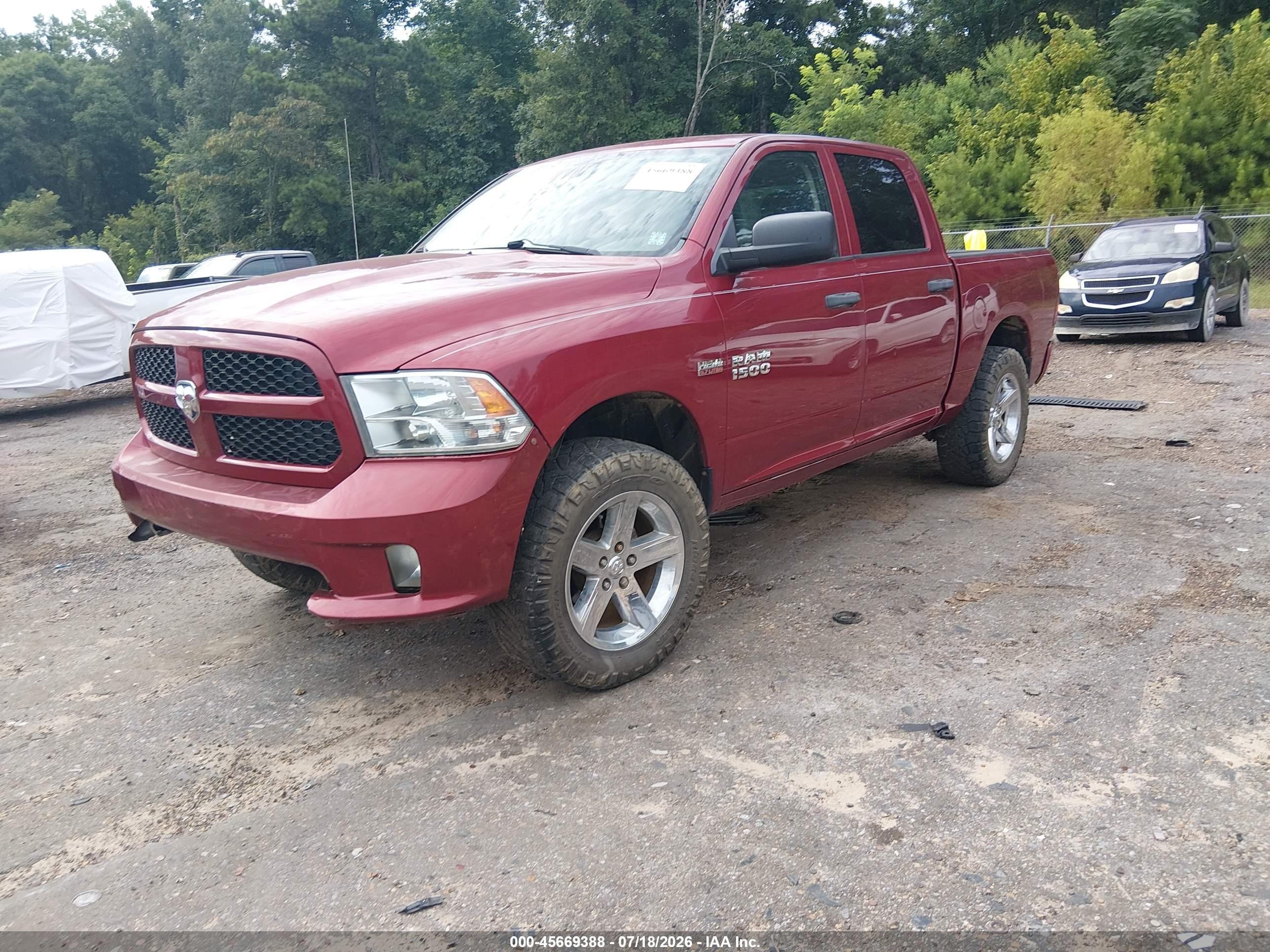 2014 Ram 1500 Express Maroon vin: 1C6RR7KT3ES334393