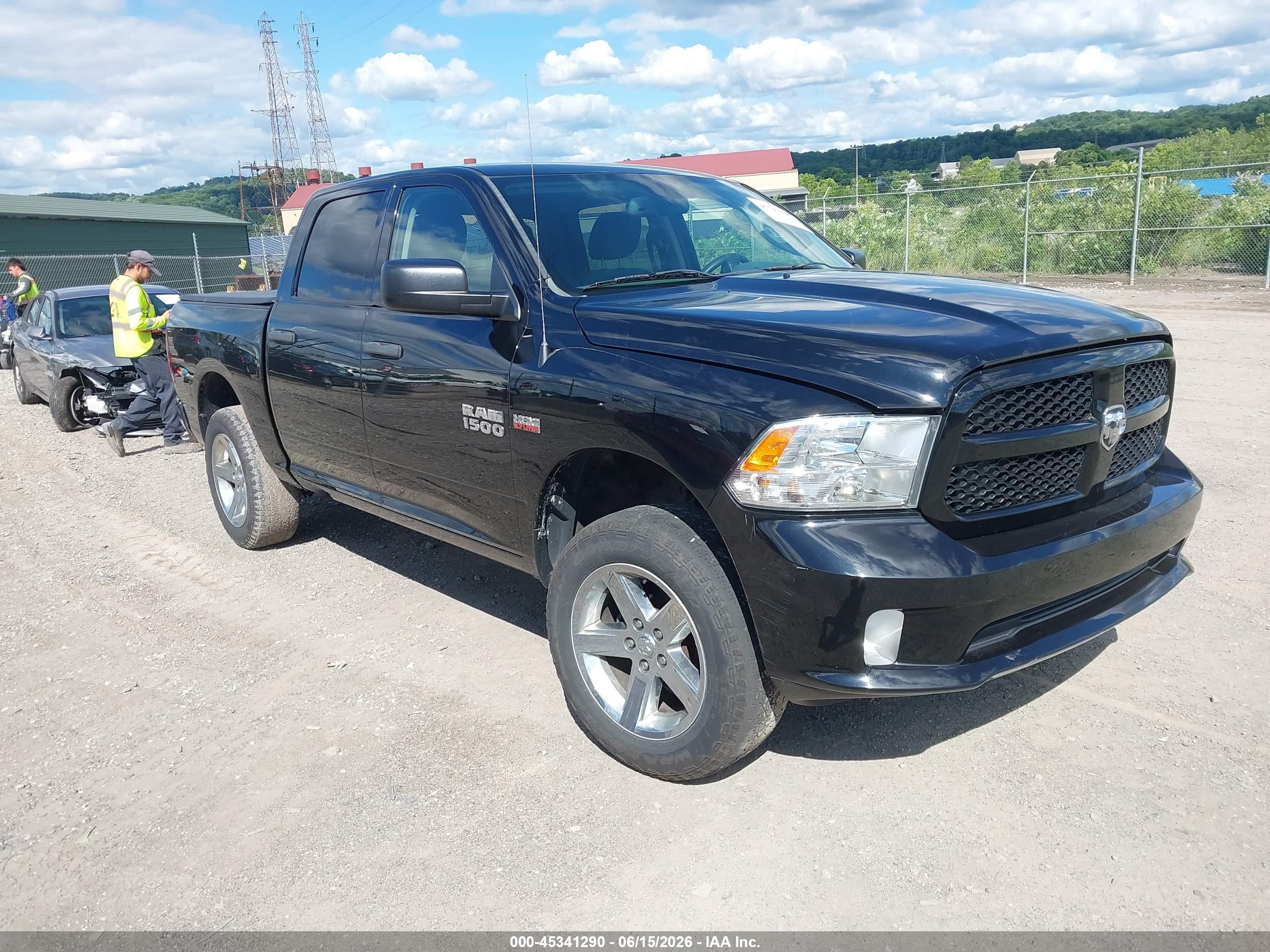 2015 Ram 1500 Express Black vin: 1C6RR7KT3FS588302