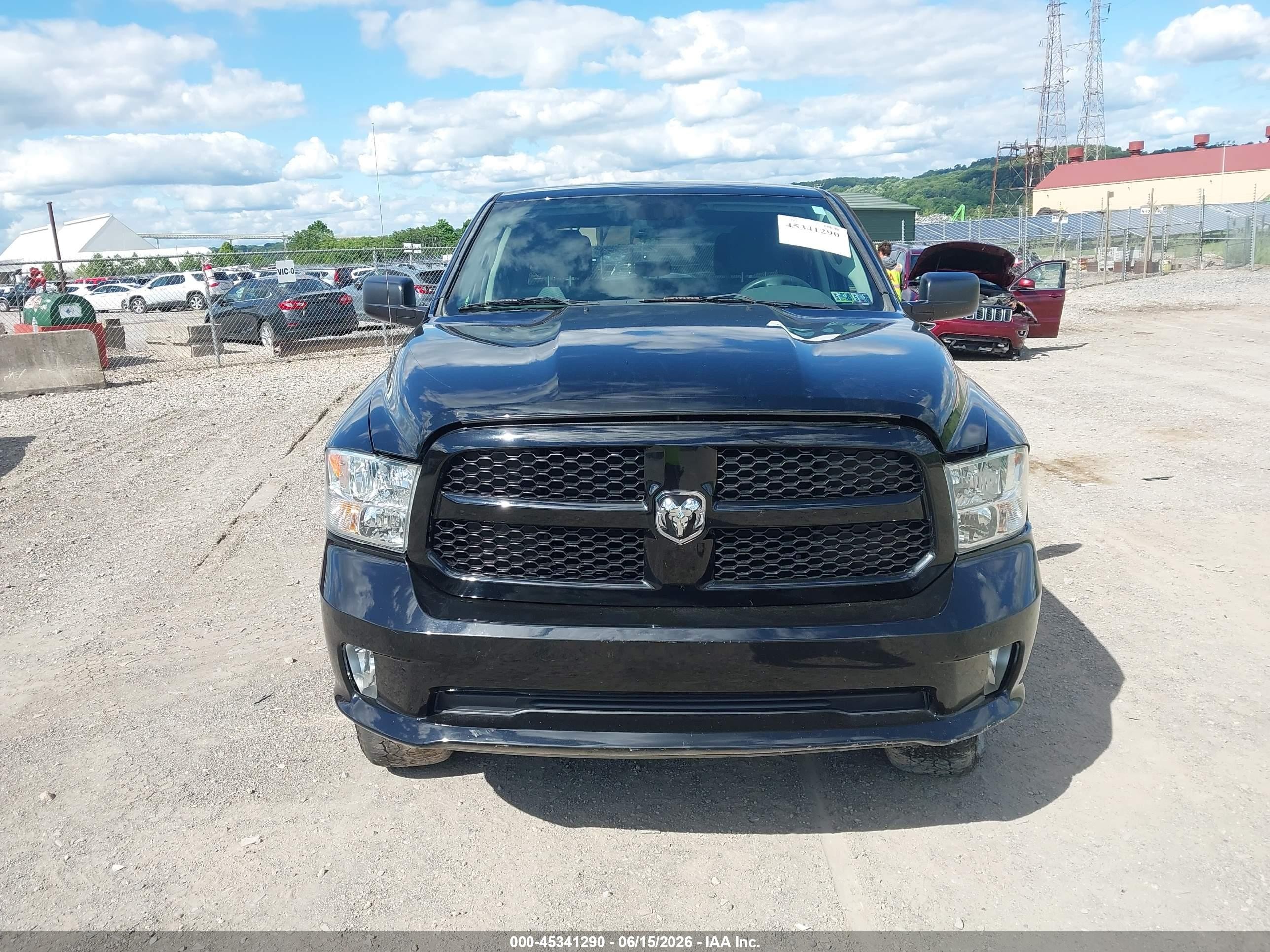 2015 Ram 1500 Express Black vin: 1C6RR7KT3FS588302
