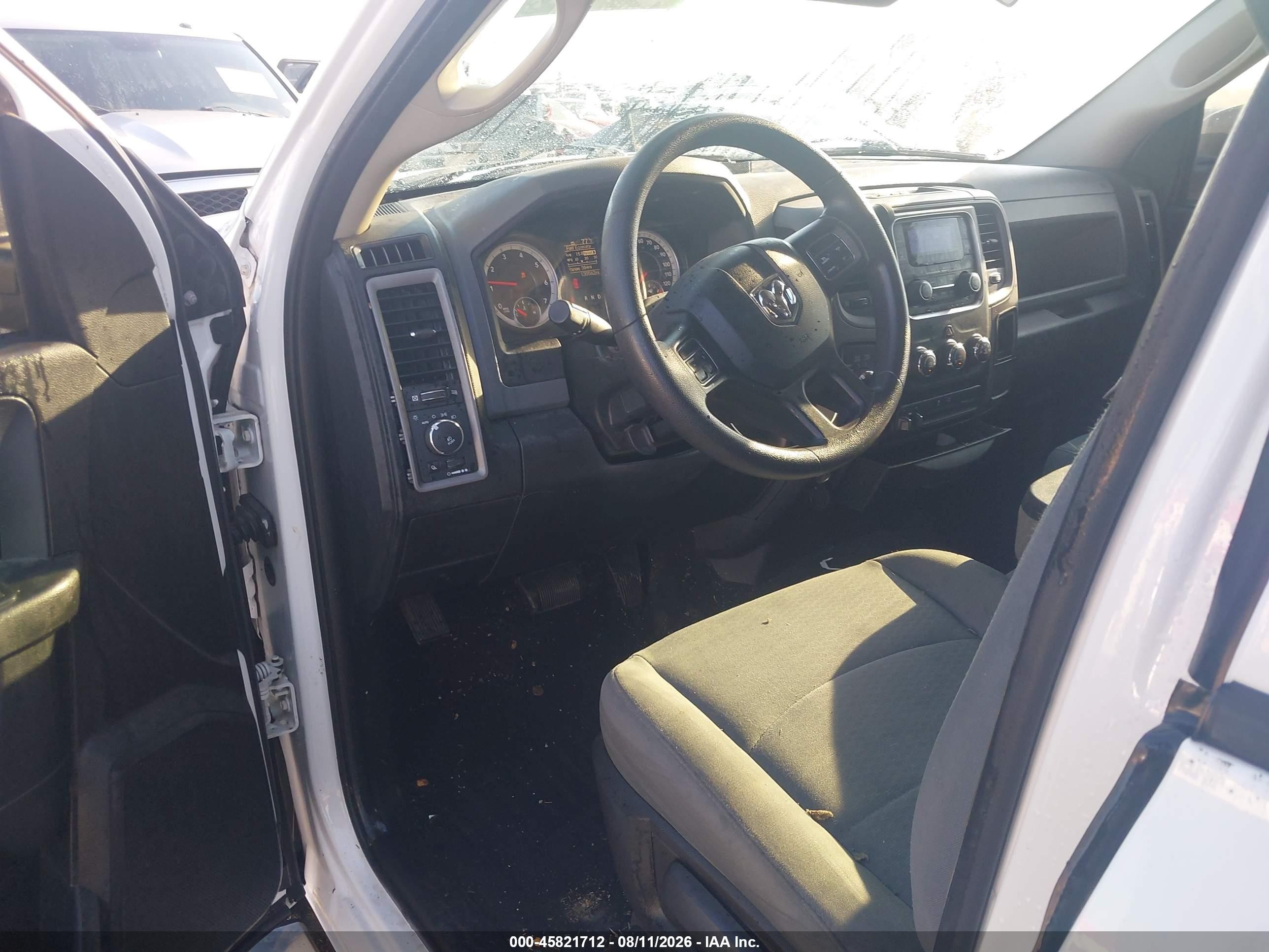 2015 Ram 1500 Express White vin: 1C6RR7KT3FS689596