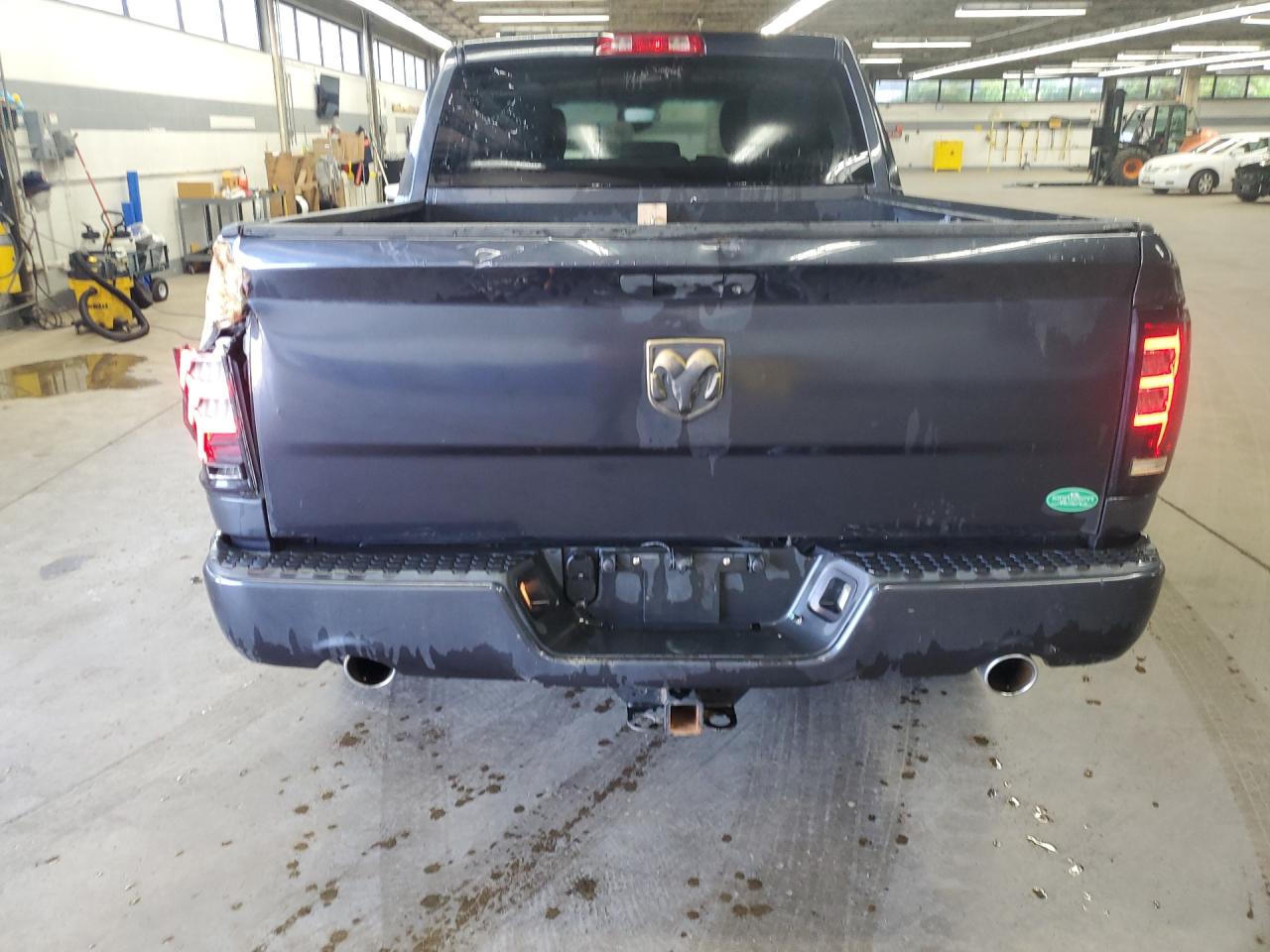 2013 Ram 1500 St Blue vin: 1C6RR7KT4DS683013 Damage: Tailgate, Dent(S) W/ Paint Dmg, > 12 Inches