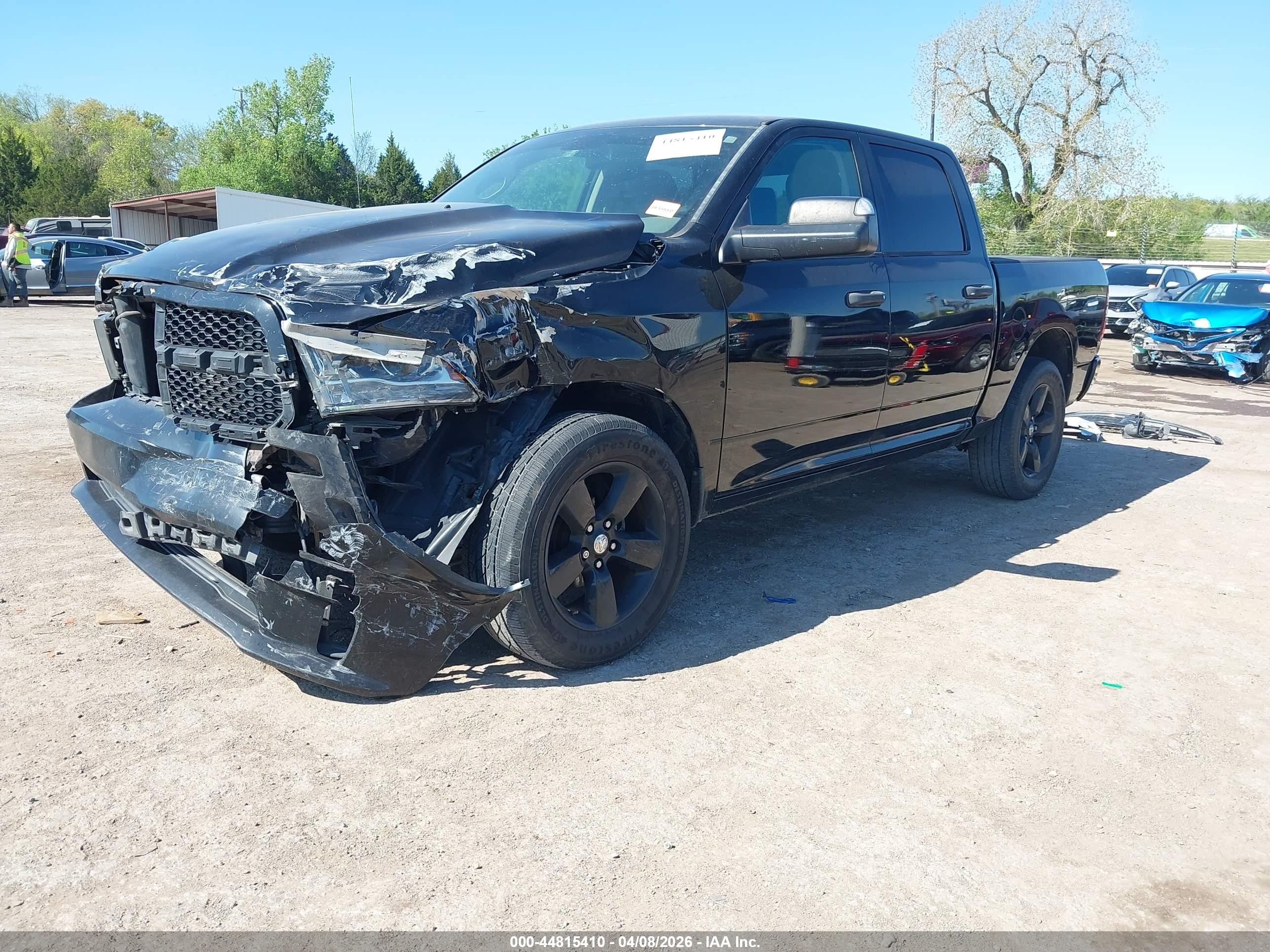 2013 Ram 1500 Express Black vin: 1C6RR7KT4DS720528