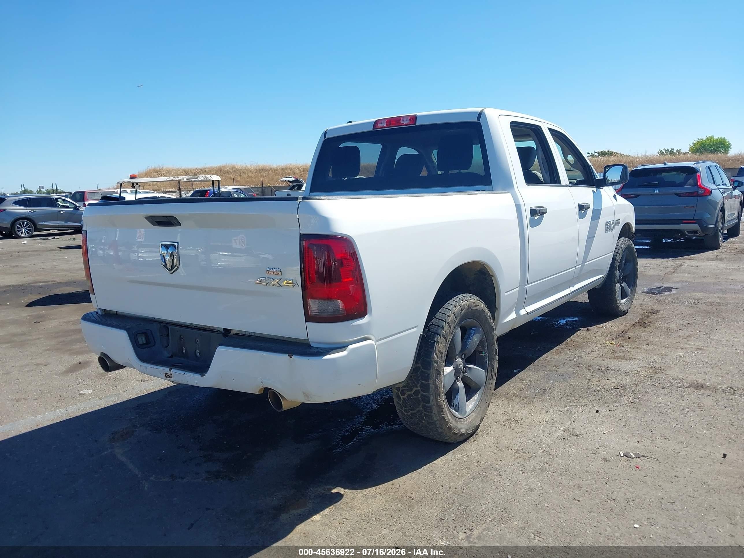 2014 Ram 1500 Express White vin: 1C6RR7KT4ES108234