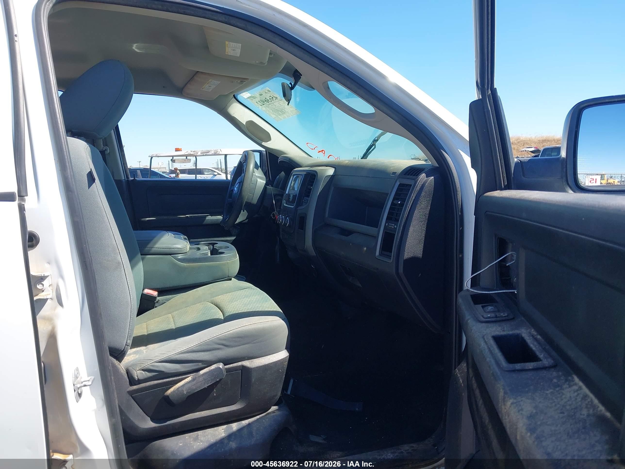 2014 Ram 1500 Express White vin: 1C6RR7KT4ES108234