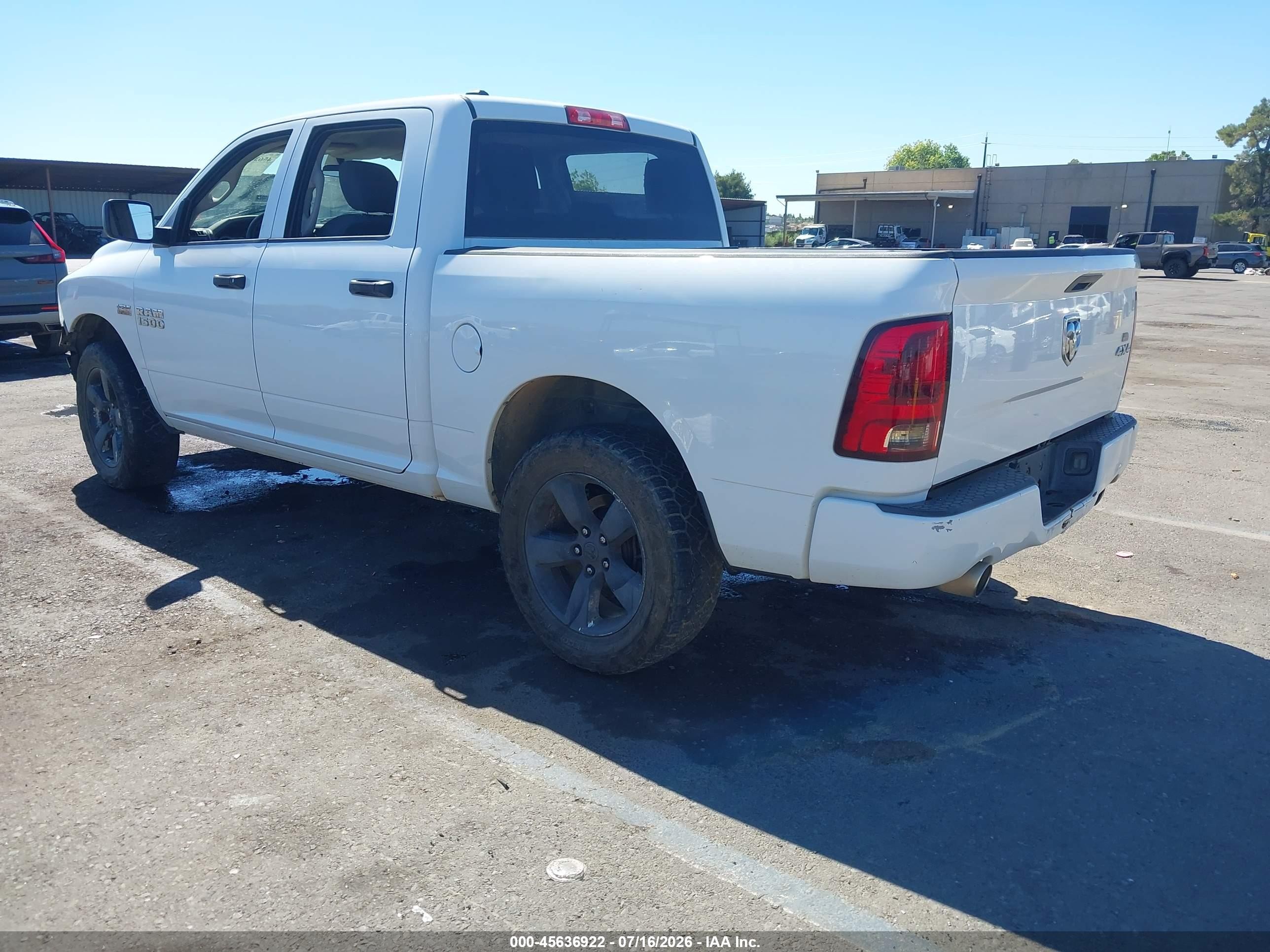 2014 Ram 1500 Express White vin: 1C6RR7KT4ES108234