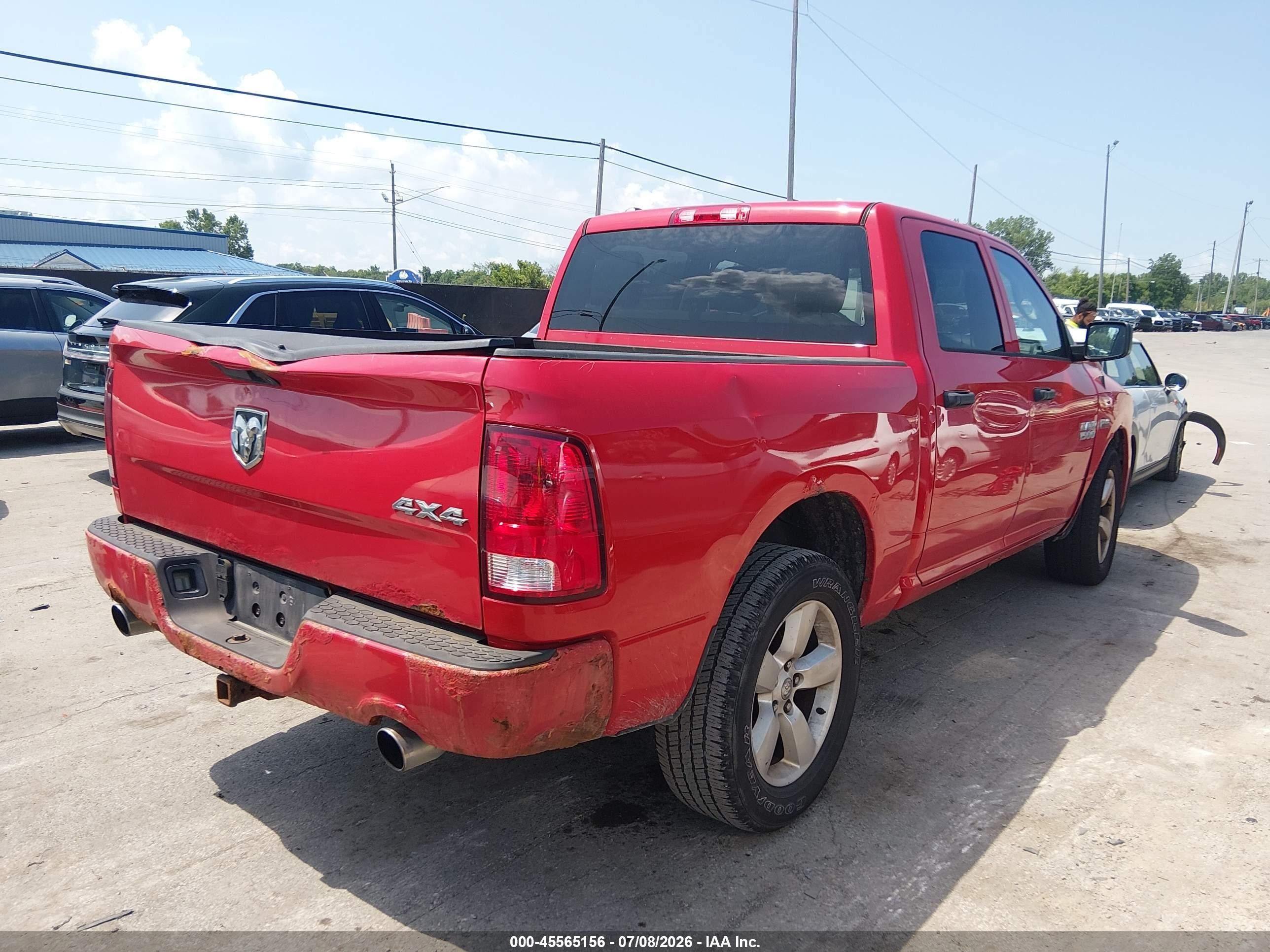 2014 Ram 1500 Express Red vin: 1C6RR7KT4ES142366