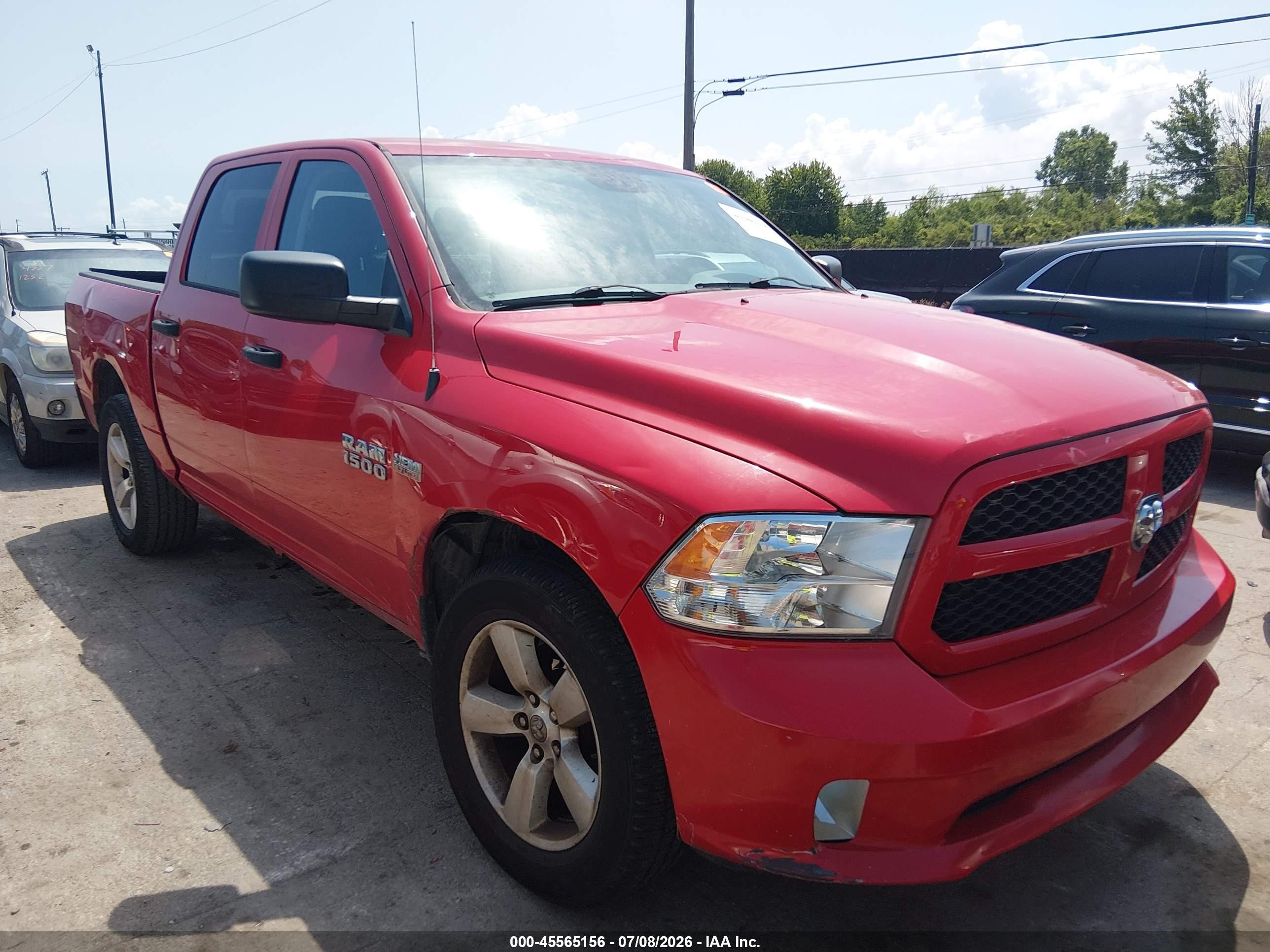 2014 Ram 1500 Express Red vin: 1C6RR7KT4ES142366